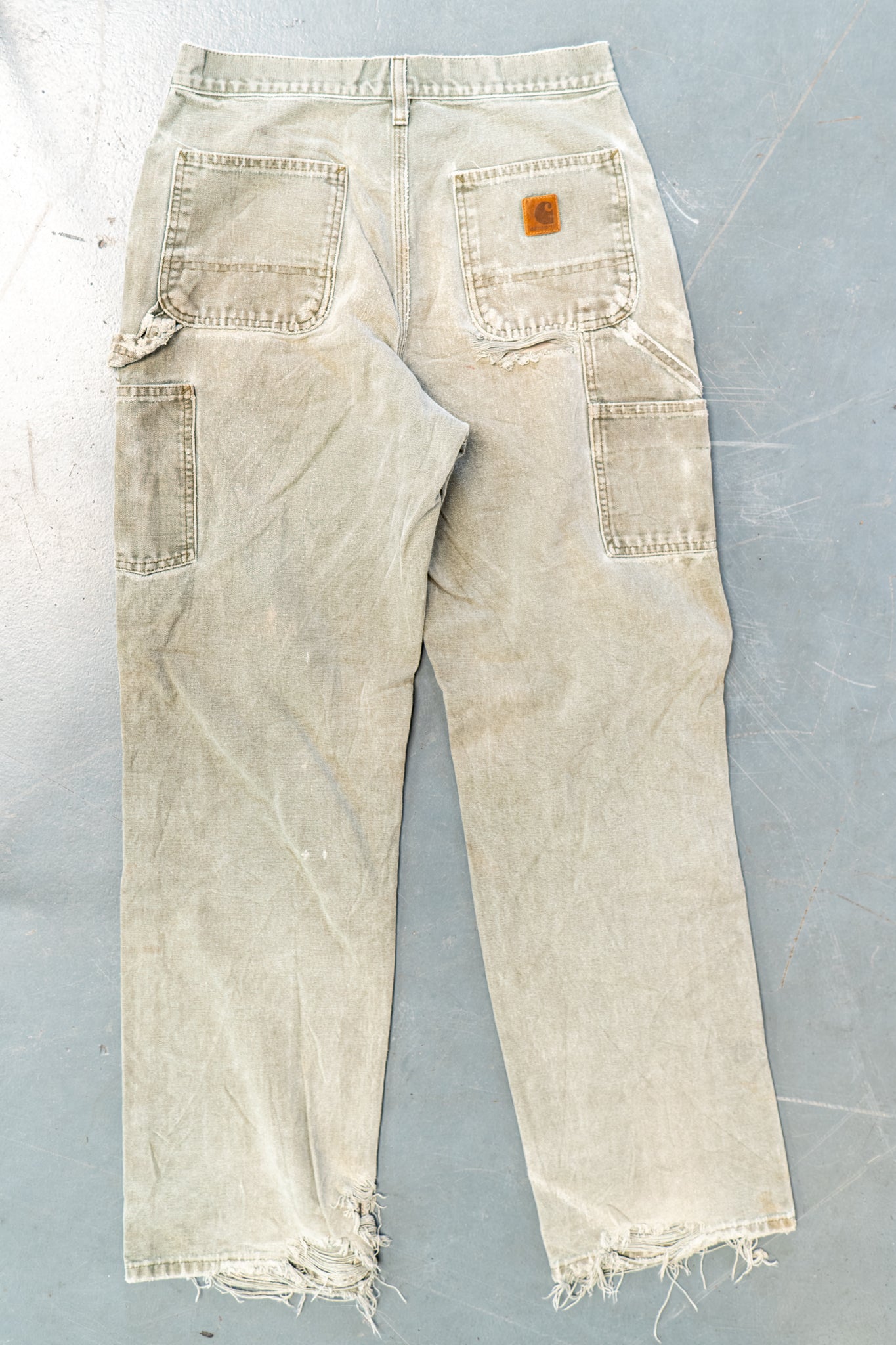 True Vintage Carhartt Carpenter Trousers – Green, w28,L32 Regular (1990s)