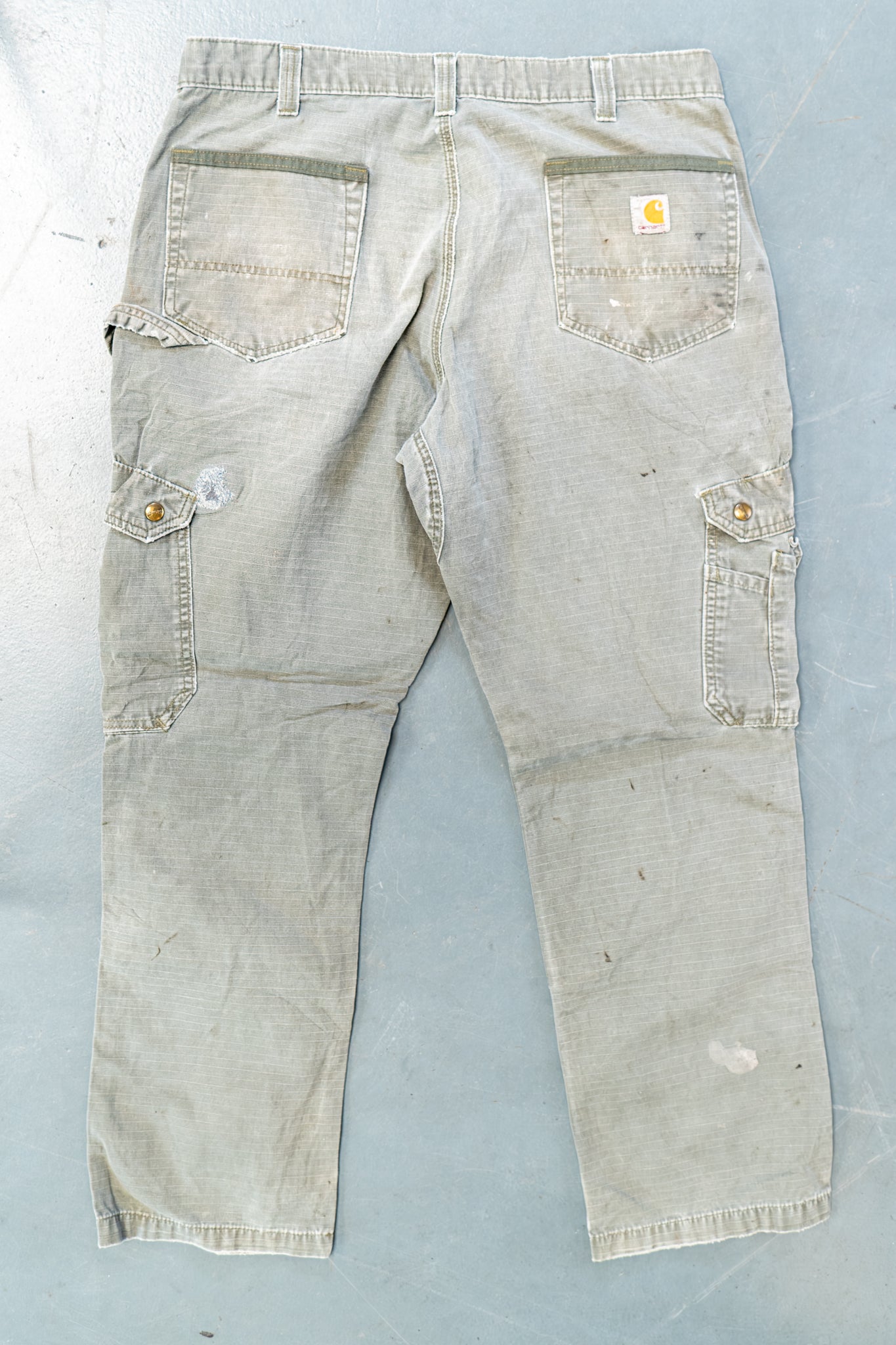 True Vintage Carhartt Carpenter Trousers – Green, w34,L30 Regular (1990s)
