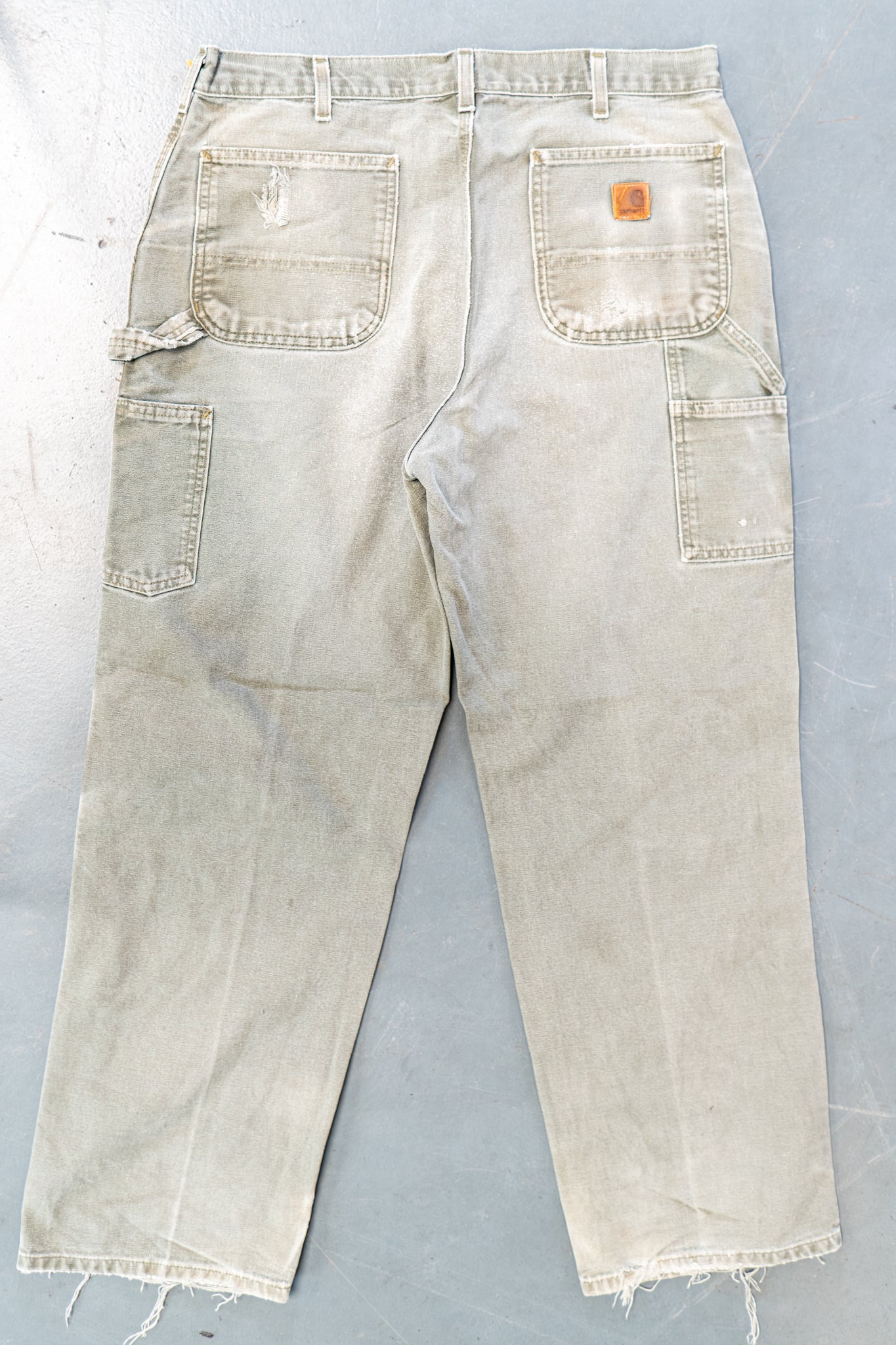 True Vintage Carhartt Carpenter Trousers – Green, w35,L31 Regular (1990s)