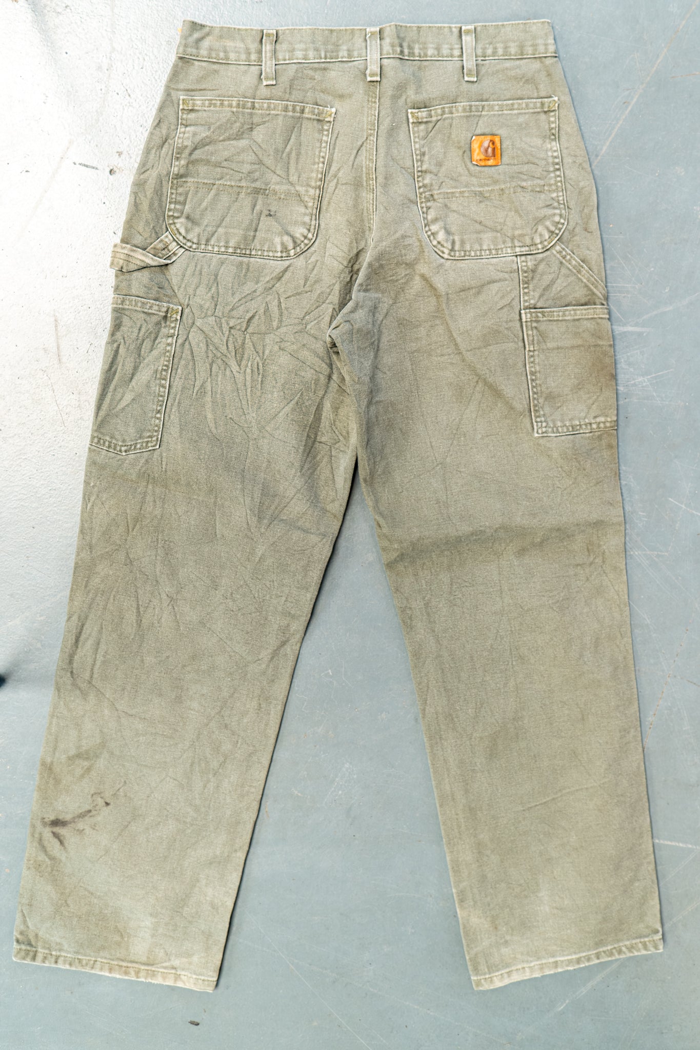 True Vintage Carhartt Carpenter Trousers – Green, w32,L31 Regular (1990s)