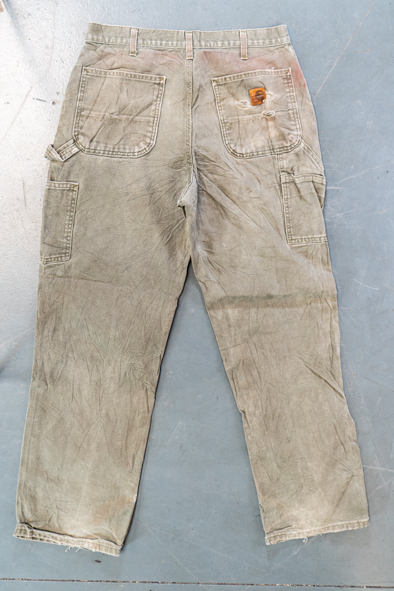 True Vintage Carhartt Carpenter Trousers – Green, w32,L31 Regular (1990s)
