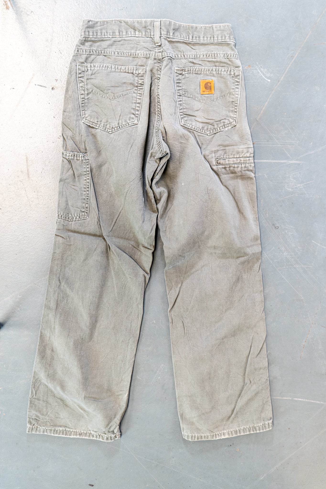 True Vintage Carhartt Carpenter Trousers – Green, w28,L30 Regular (1990s)