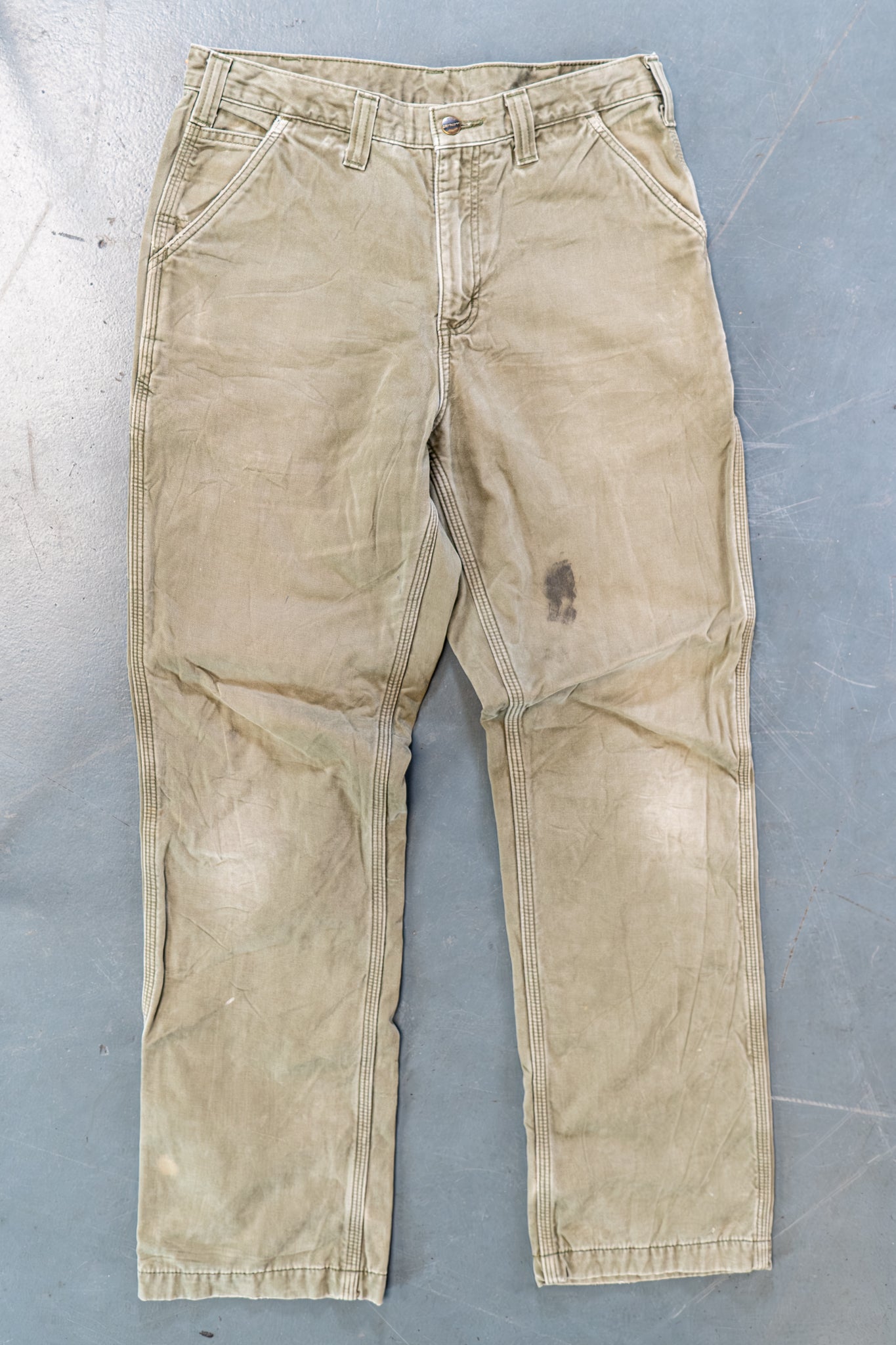 True Vintage Carhartt Carpenter Trousers – Green, w32,L32 Regular (1990s)
