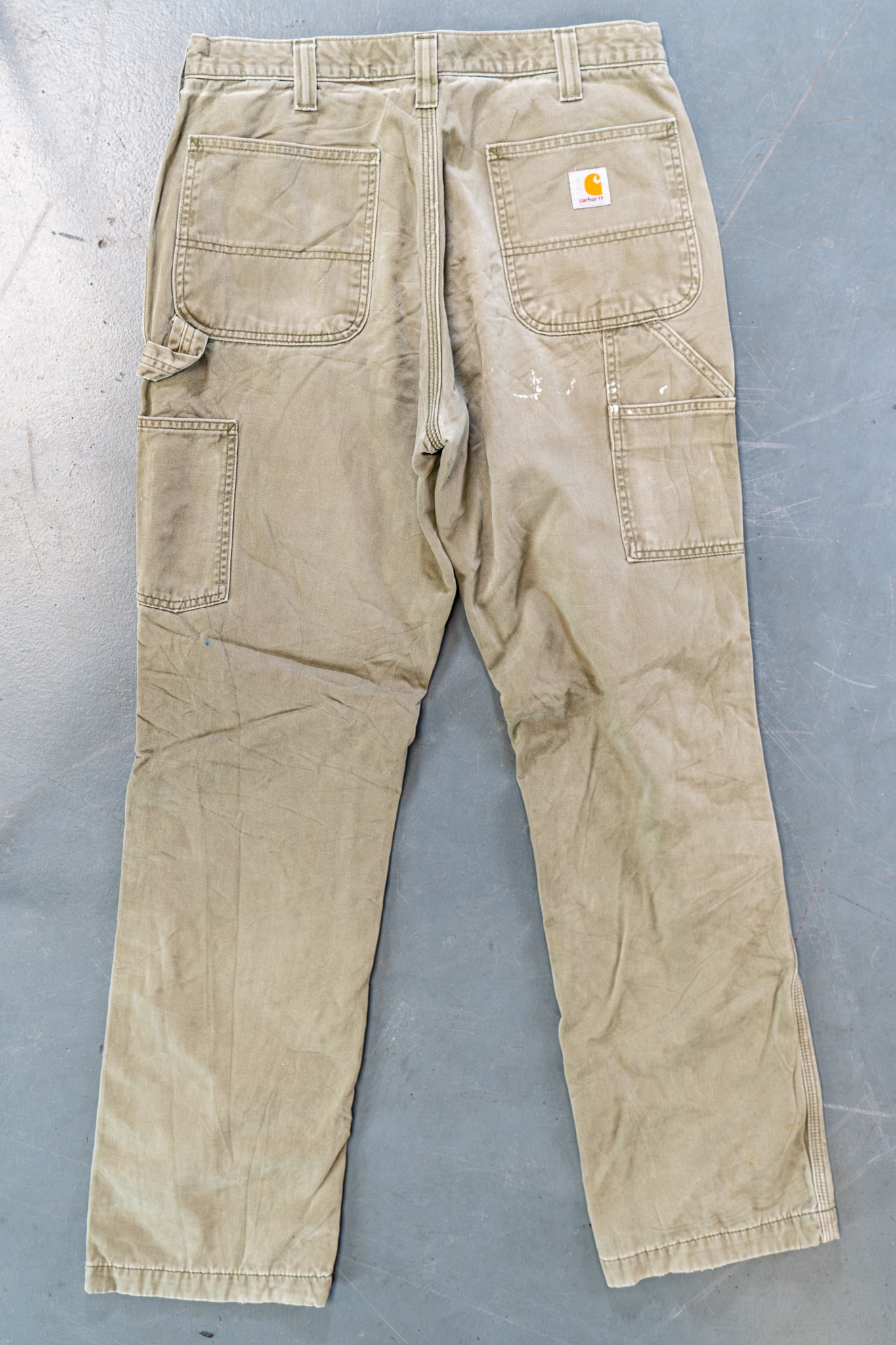 True Vintage Carhartt Carpenter Trousers – Green, w32,L32 Regular (1990s)