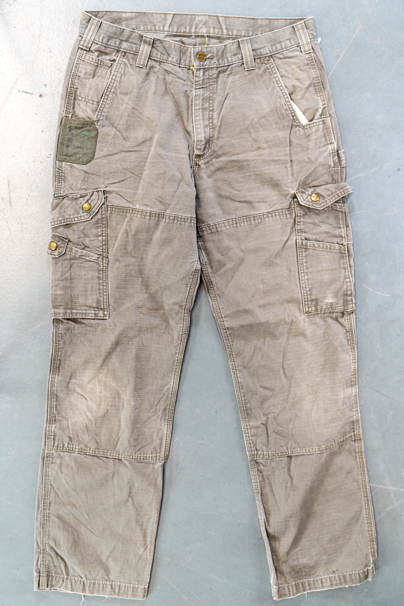 True Vintage Carhartt Carpenter Trousers – Green, w34,L33 Regular (1990s)