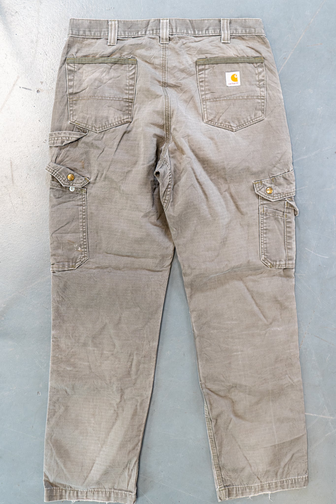 True Vintage Carhartt Carpenter Trousers – Green, w34,L33 Regular (1990s)
