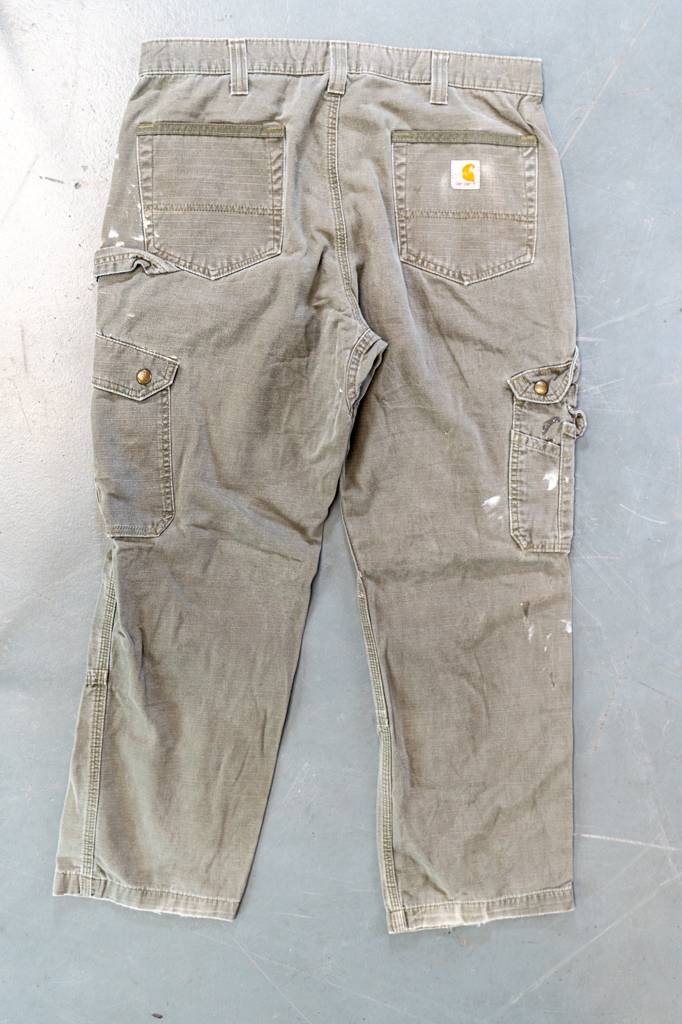 True Vintage Carhartt Carpenter Trousers – Green, w34,L28 Regular (1990s)
