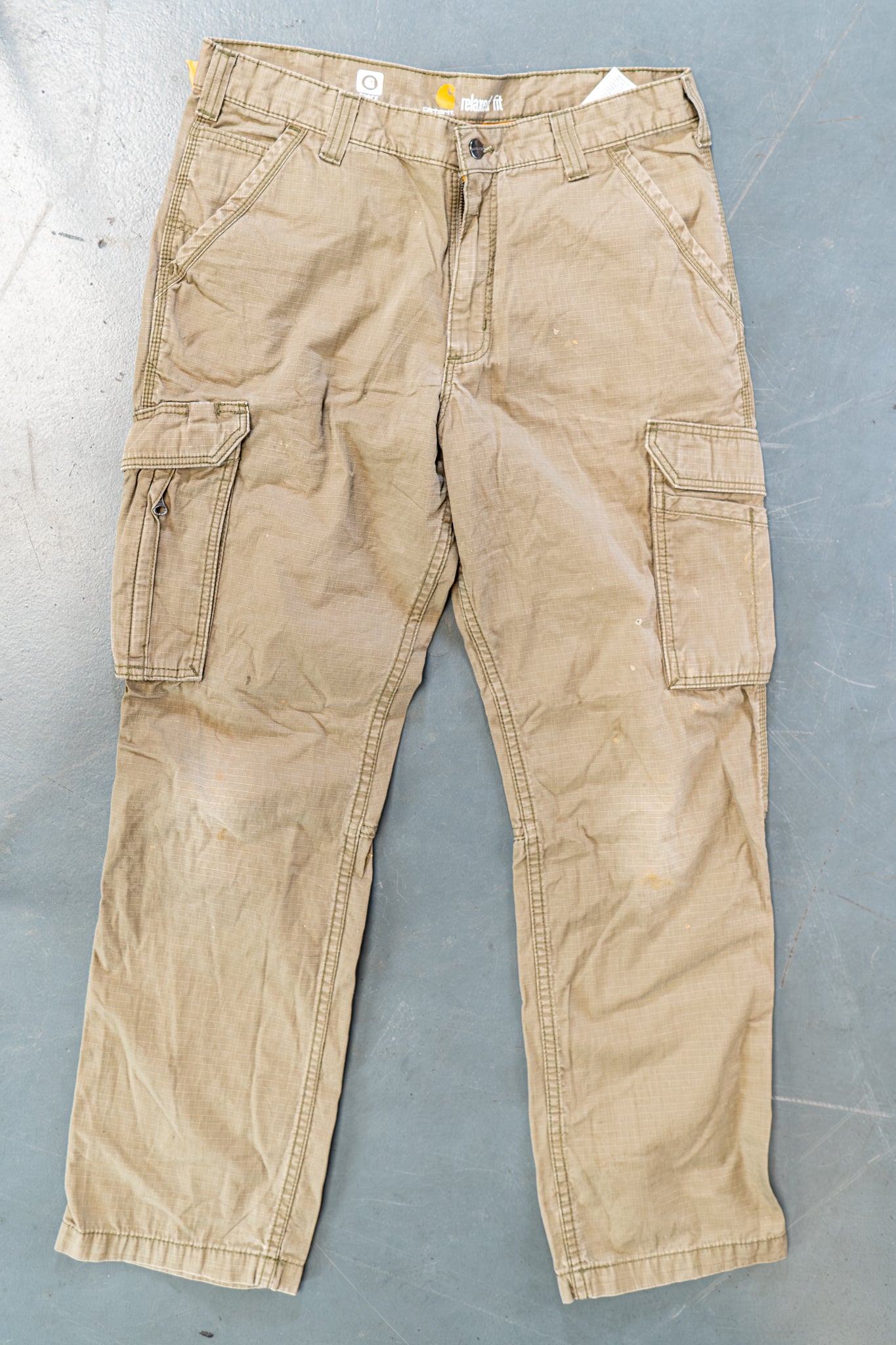 True Vintage Carhartt Carpenter Trousers – Green, w32,L31 Regular (1990s)