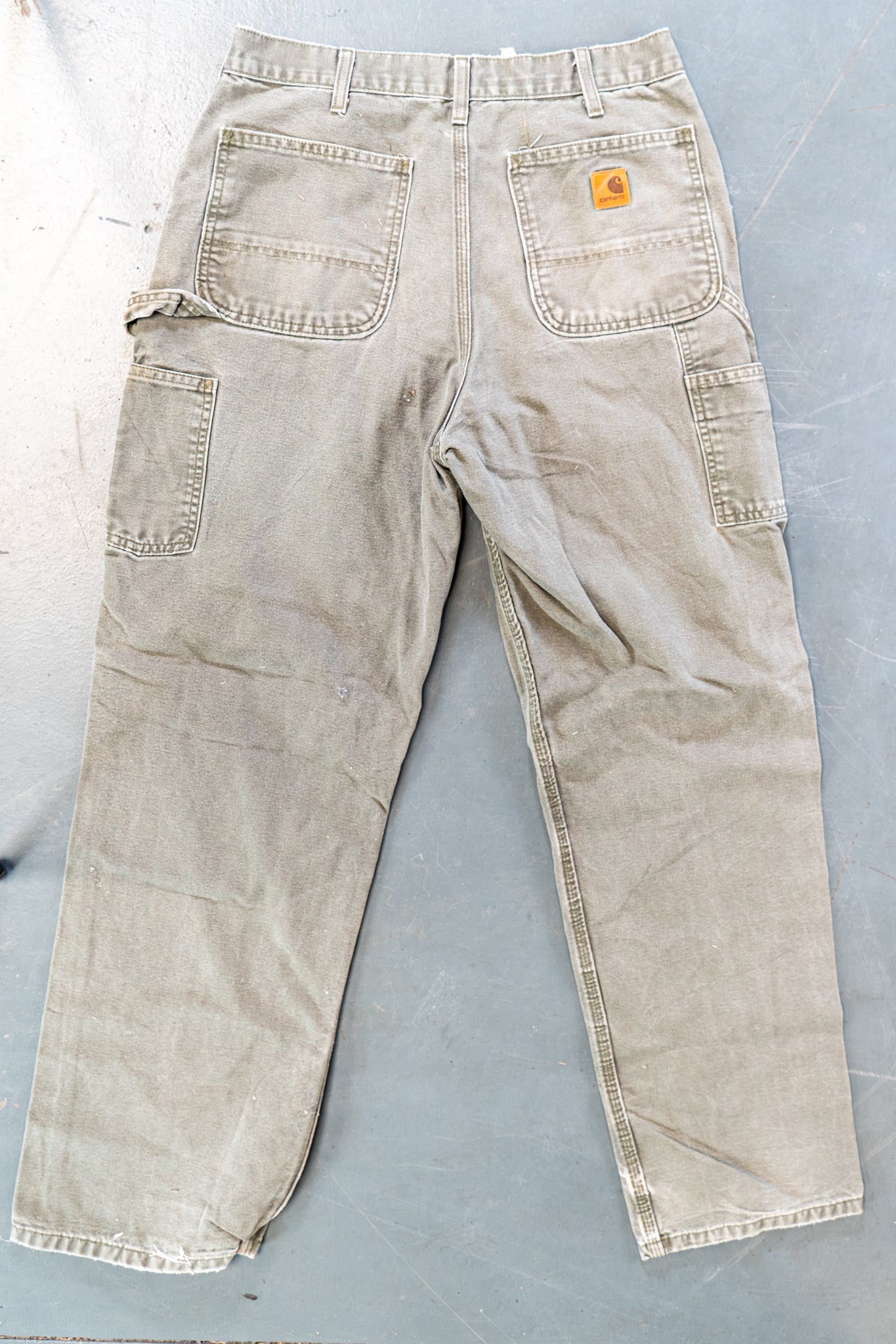 True Vintage Carhartt Carpenter Trousers – Green, w30,L31 Regular (1990s)