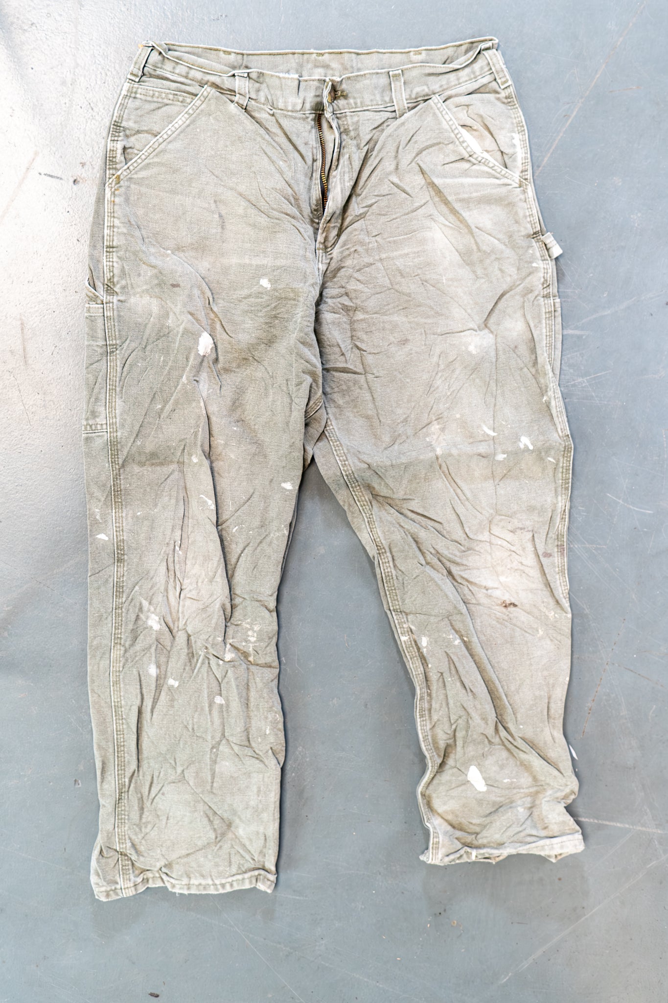 True Vintage Carhartt Carpenter Trousers – Green, w32,L28 Regular (1990s)