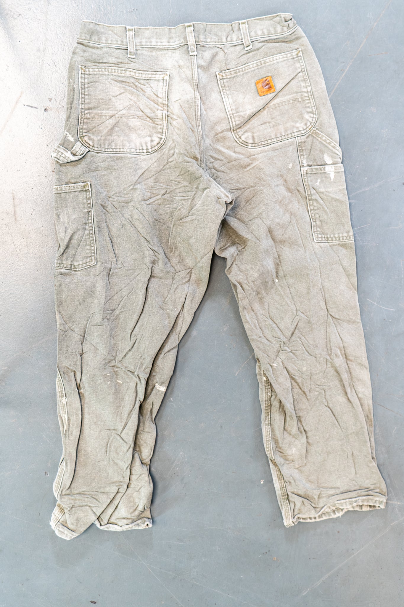 True Vintage Carhartt Carpenter Trousers – Green, w32,L28 Regular (1990s)