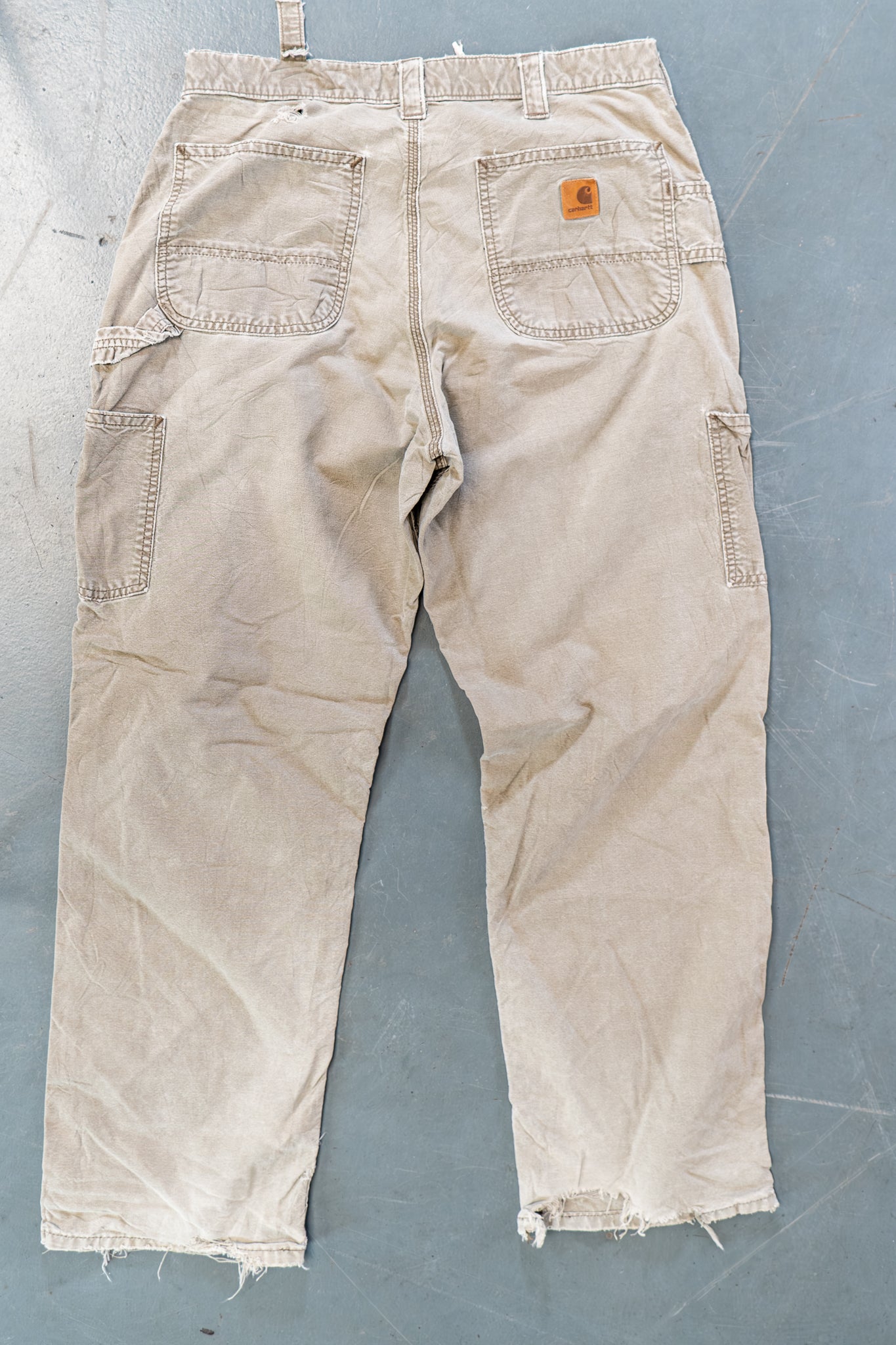 True Vintage Carhartt Carpenter Trousers – Beige, w32,L30 Regular (1990s)