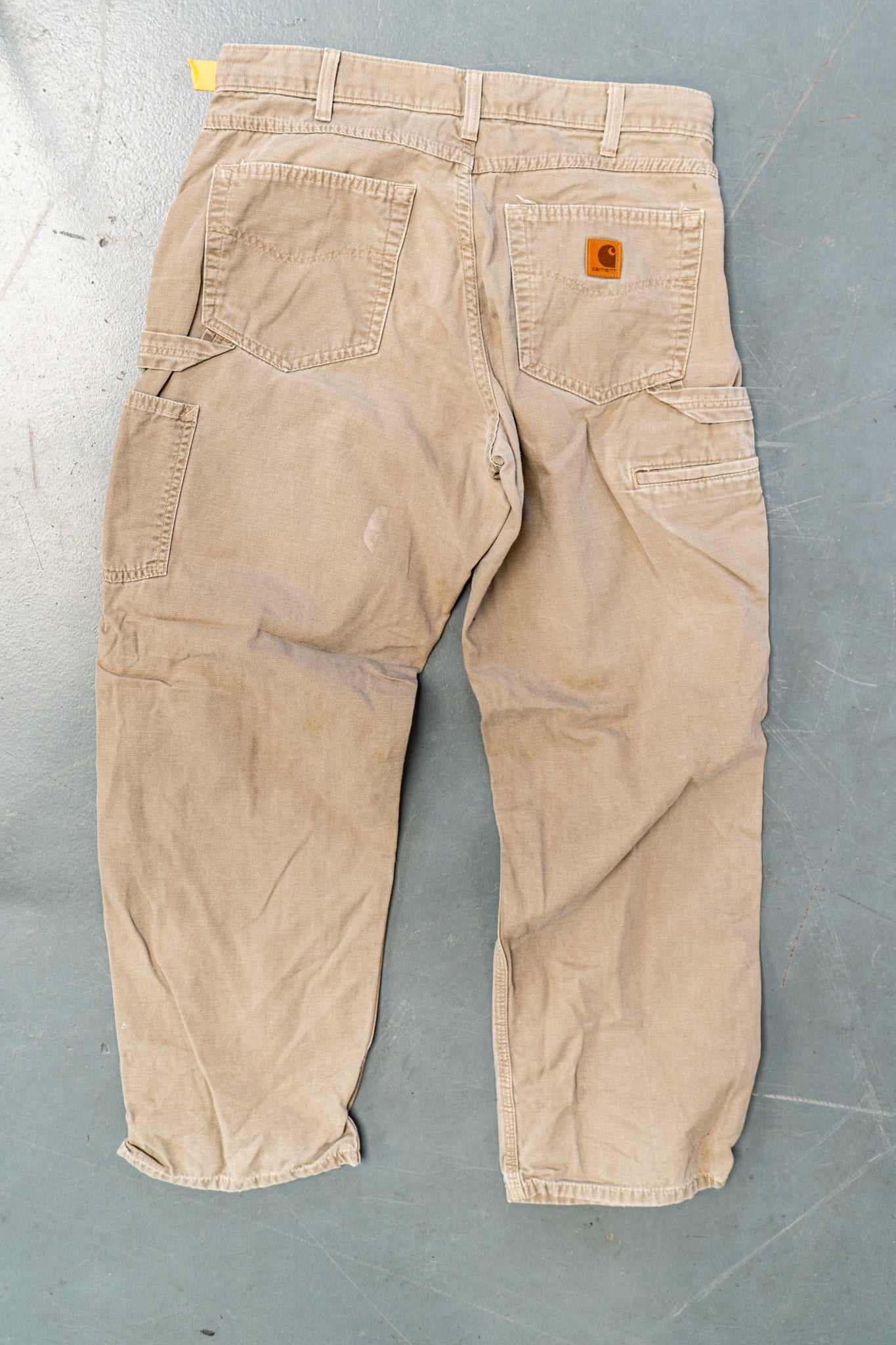 True Vintage Carhartt Carpenter Trousers – Beige, w34,L29 Regular (1990s)
