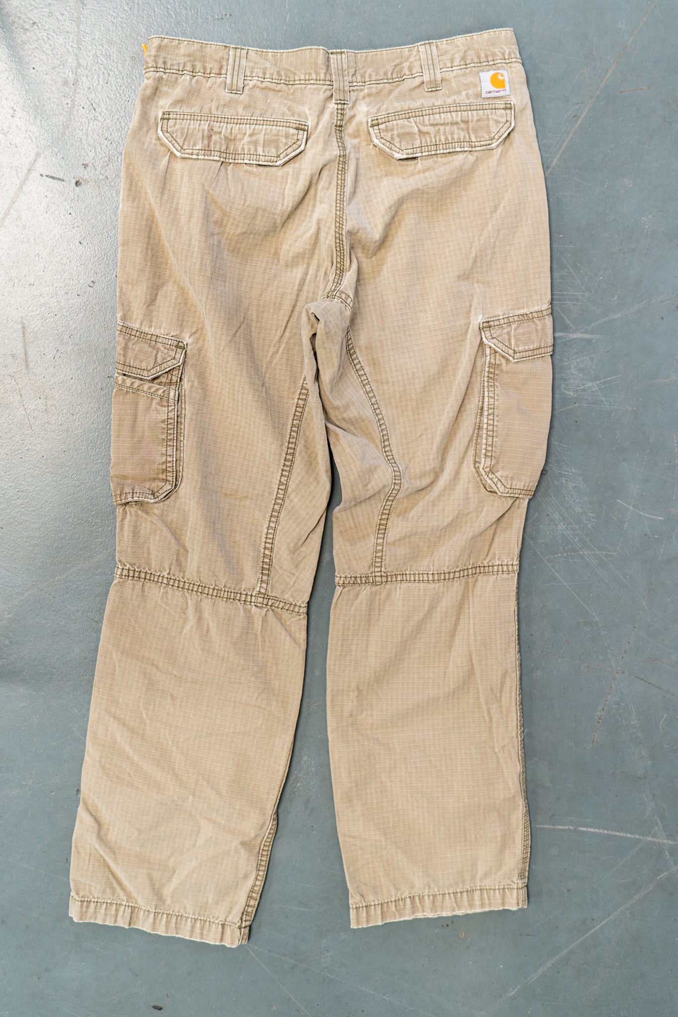 True Vintage Carhartt Carpenter Trousers – Beige, w33,L30 Regular (1990s)