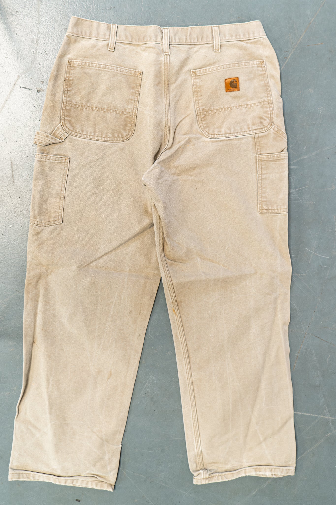 True Vintage Carhartt Carpenter Trousers – Beige, w34,L31 Regular (1990s)
