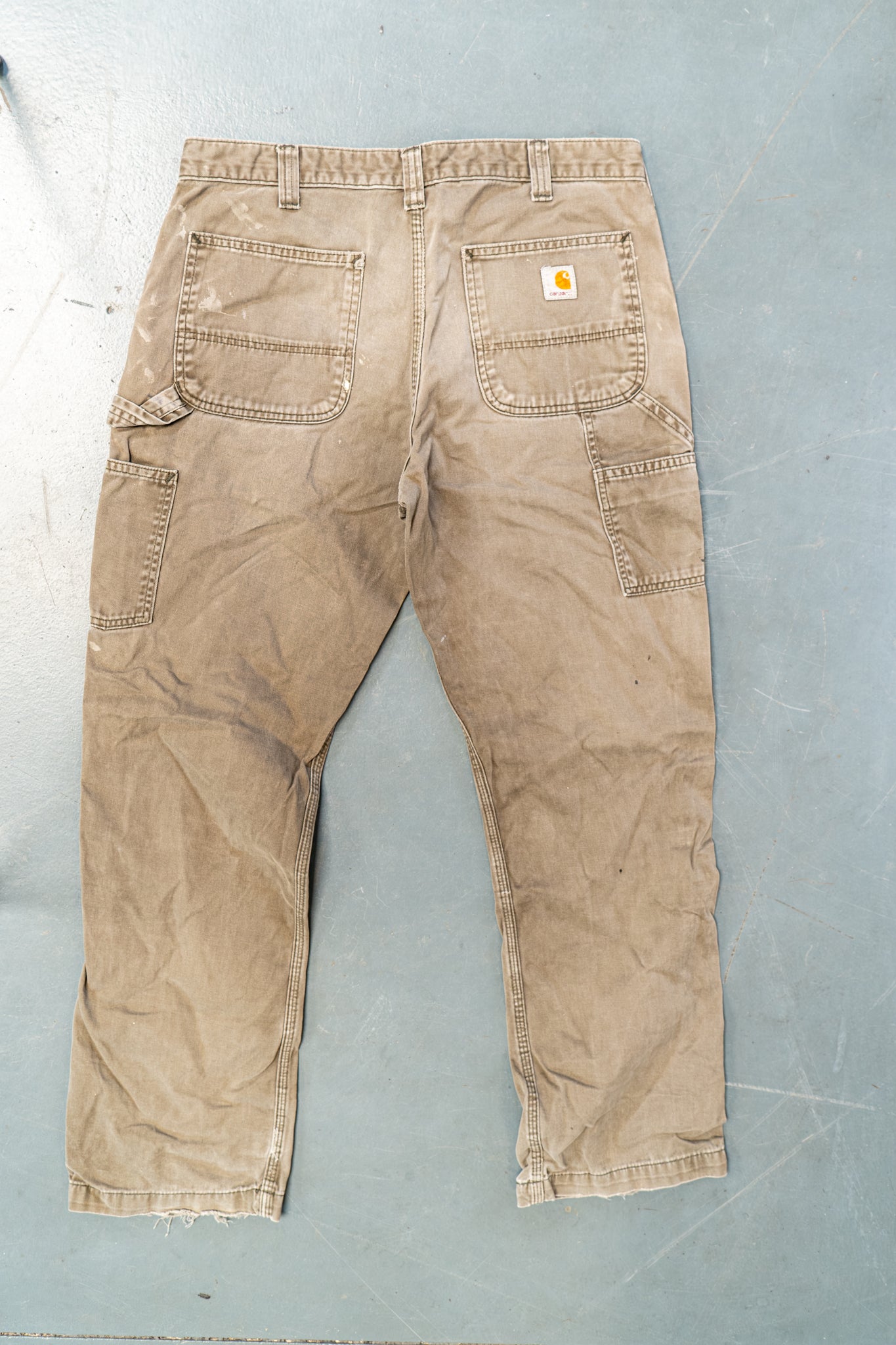 True Vintage Carhartt Carpenter Trousers – Beige, w34,L30 Regular (1990s)