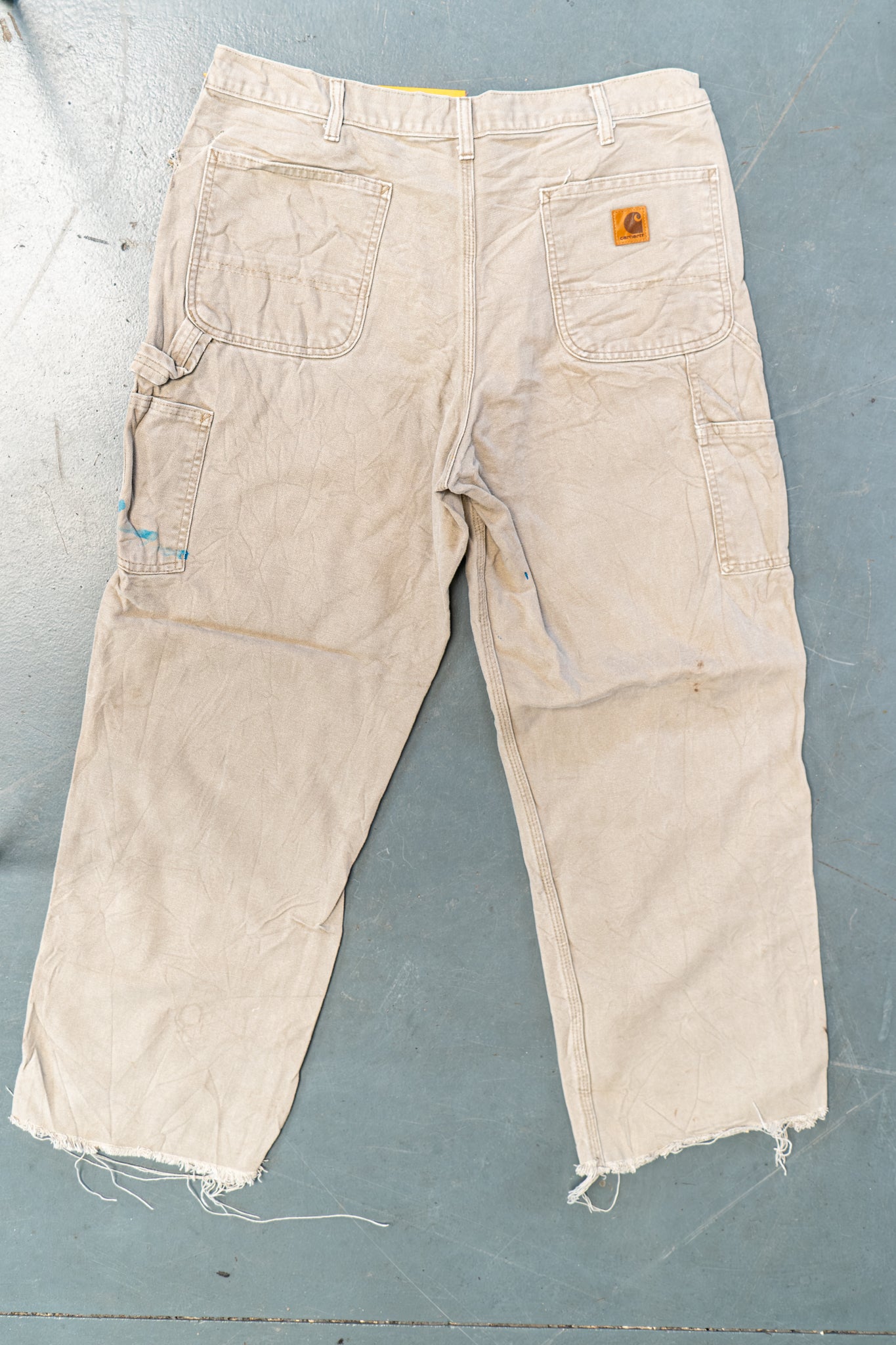 True Vintage Carhartt Carpenter Trousers – Beige, w36,L28 Regular (1990s)