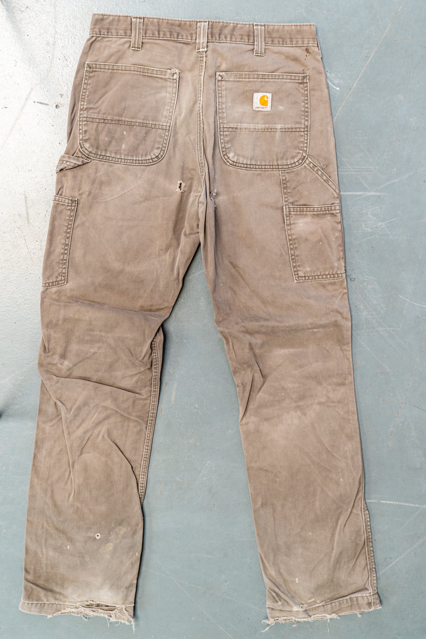 True Vintage Carhartt Carpenter Trousers – Beige, w32,L32 Regular (1990s)