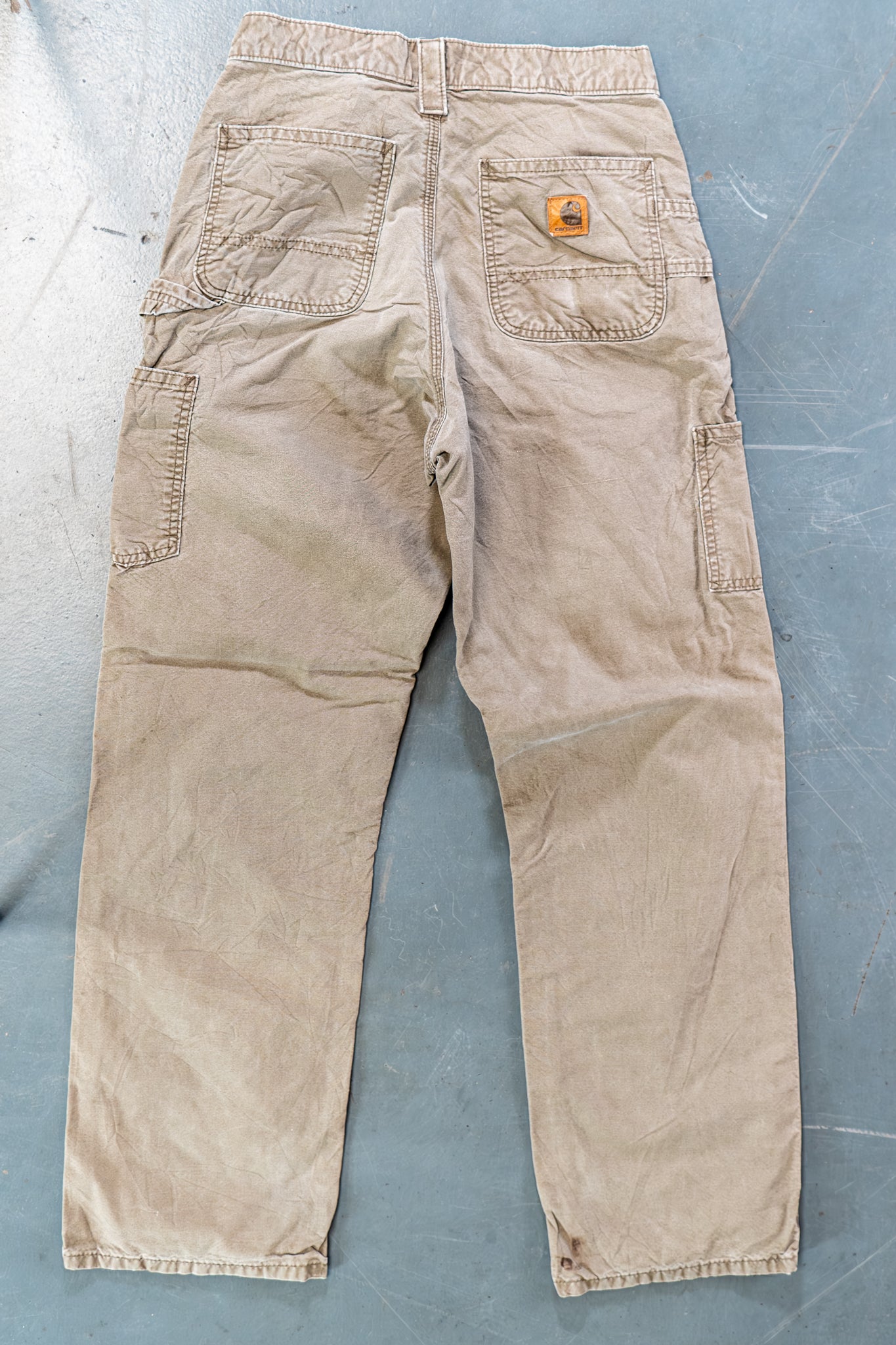 True Vintage Carhartt Carpenter Trousers – Beige, w28,L31 Regular (1990s)