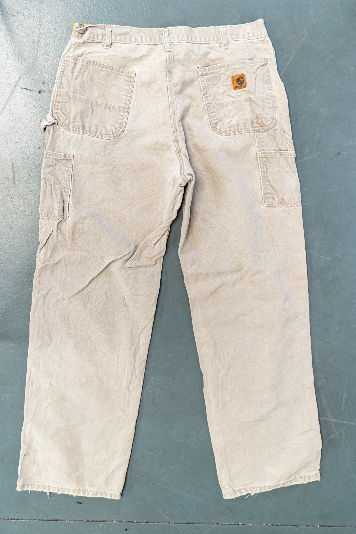 True Vintage Carhartt Carpenter Trousers – Beige, w34,L32 Regular (1990s)