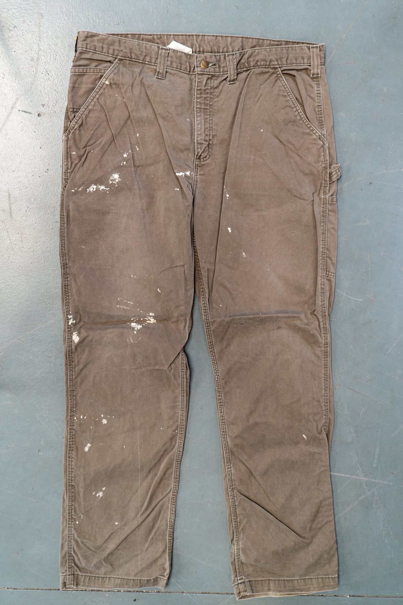 True Vintage Carhartt Carpenter Trousers – Beige, w40,L33 Regular (1990s)