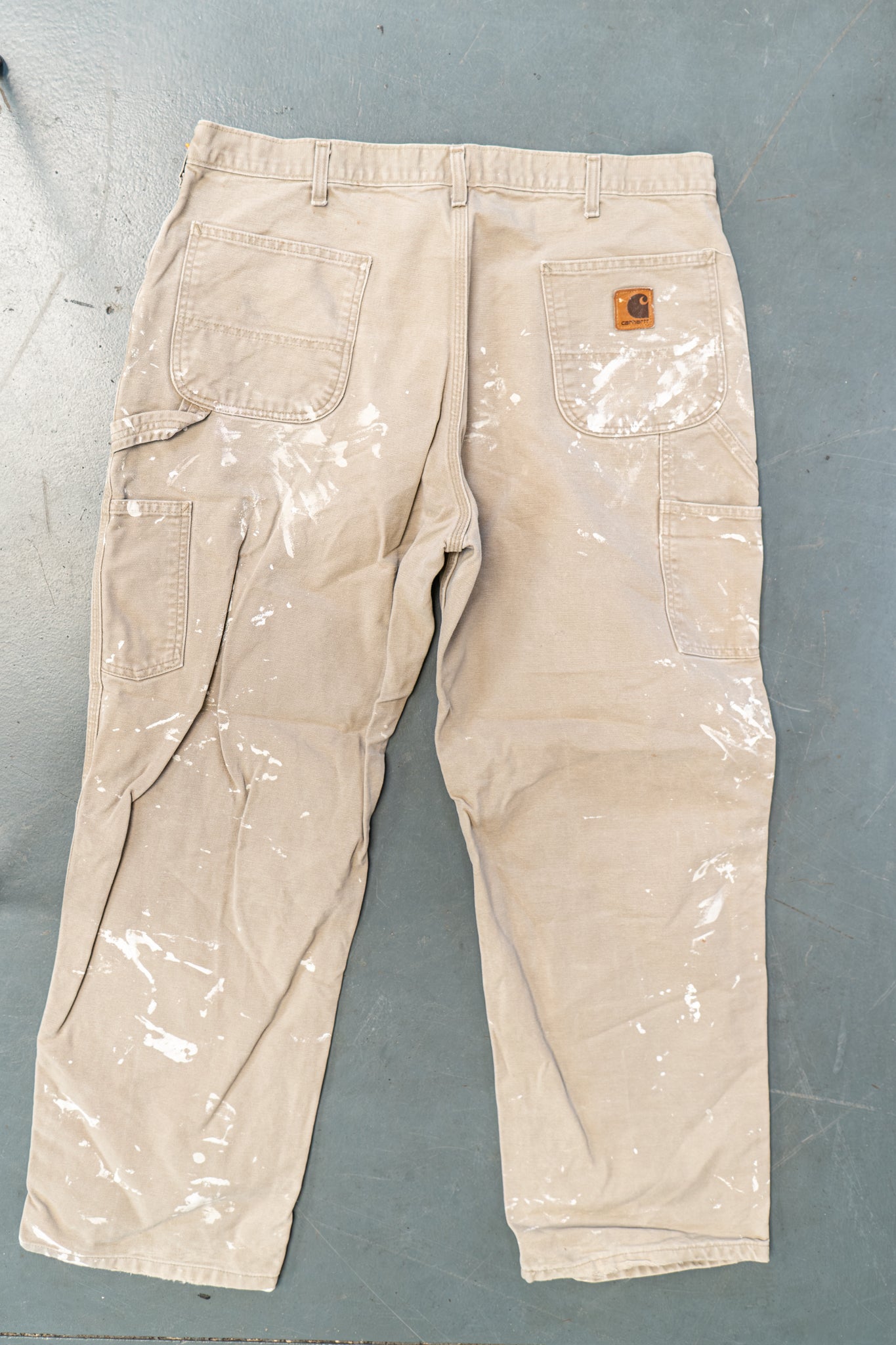 True Vintage Carhartt Carpenter Trousers – Beige, w39,L31 Regular (1990s)