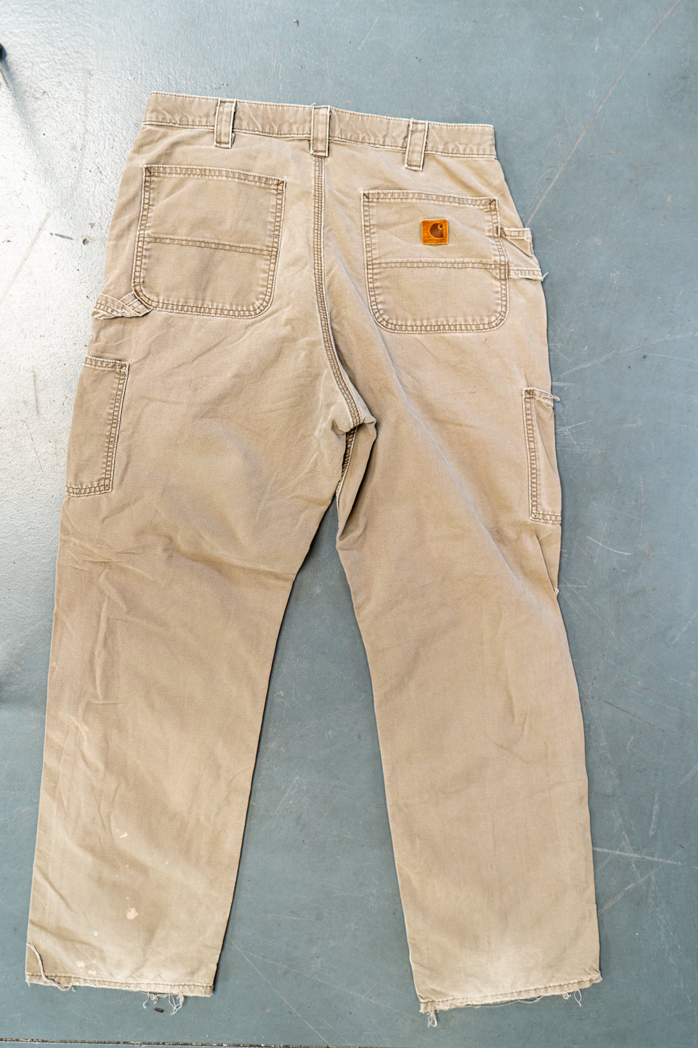 True Vintage Carhartt Carpenter Trousers – Beige, w32,L32 Regular (1990s)