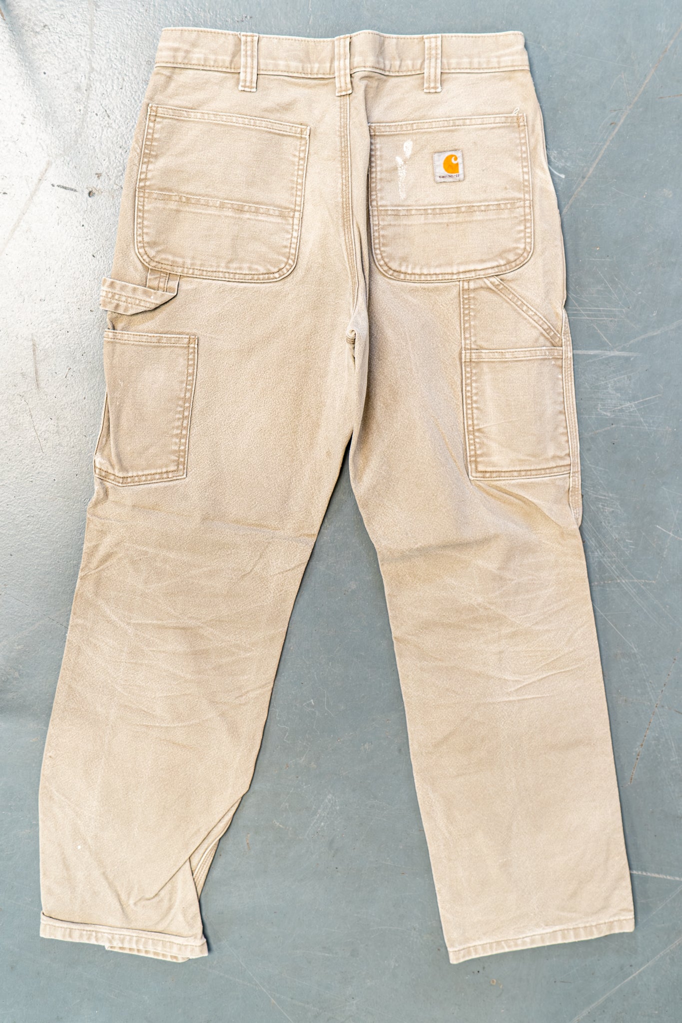 True Vintage Carhartt Carpenter Trousers – Beige, w31,L29 Regular (1990s)