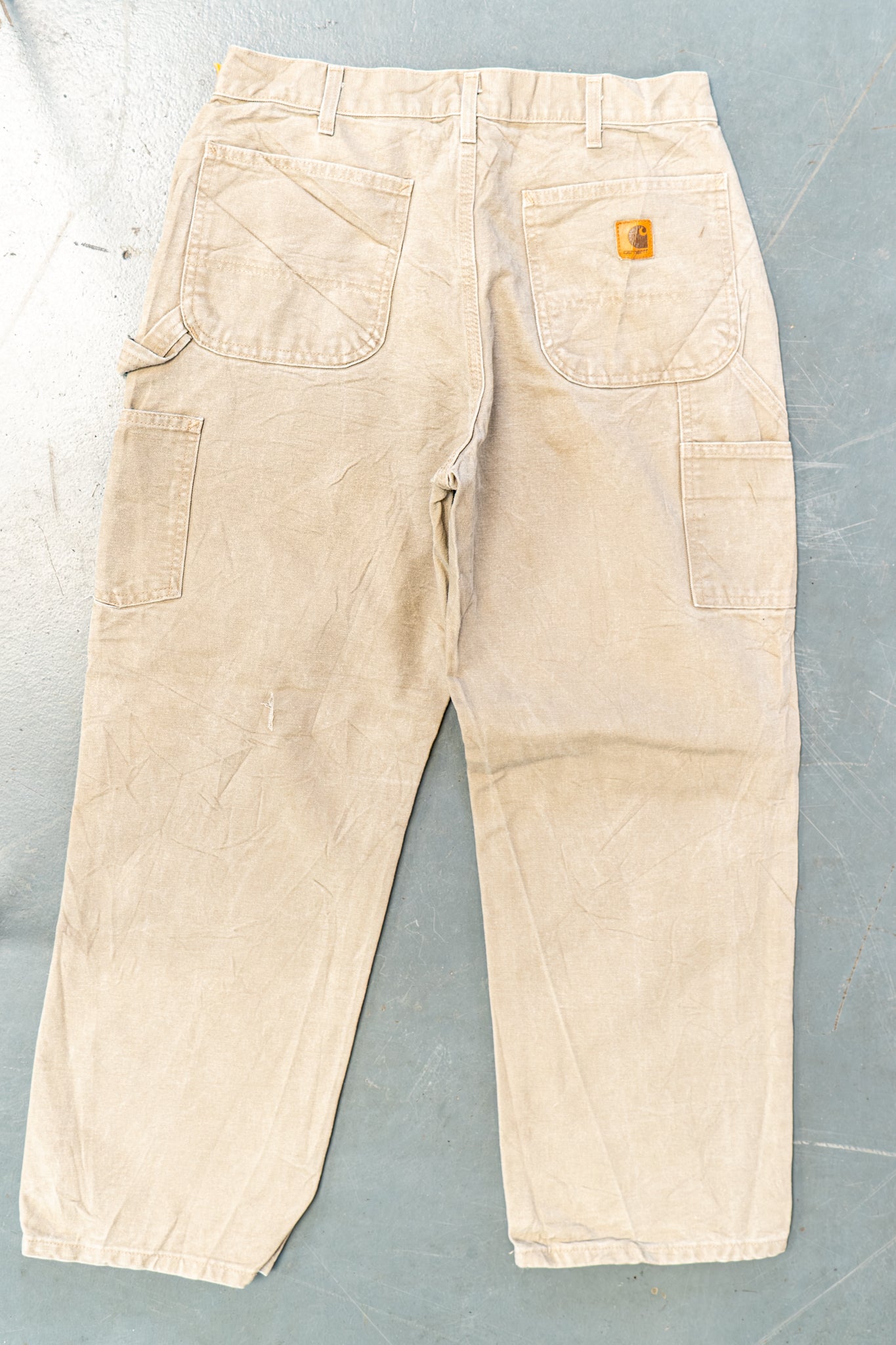 True Vintage Carhartt Carpenter Trousers – Beige, w31,L29 Regular (1990s)