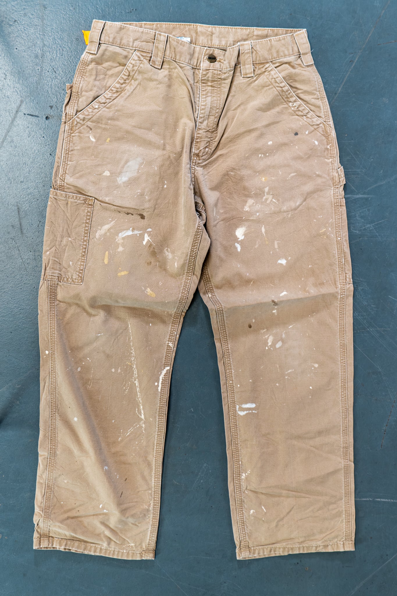 True Vintage Carhartt Carpenter Trousers – Beige, w32,L29 Regular (1990s)