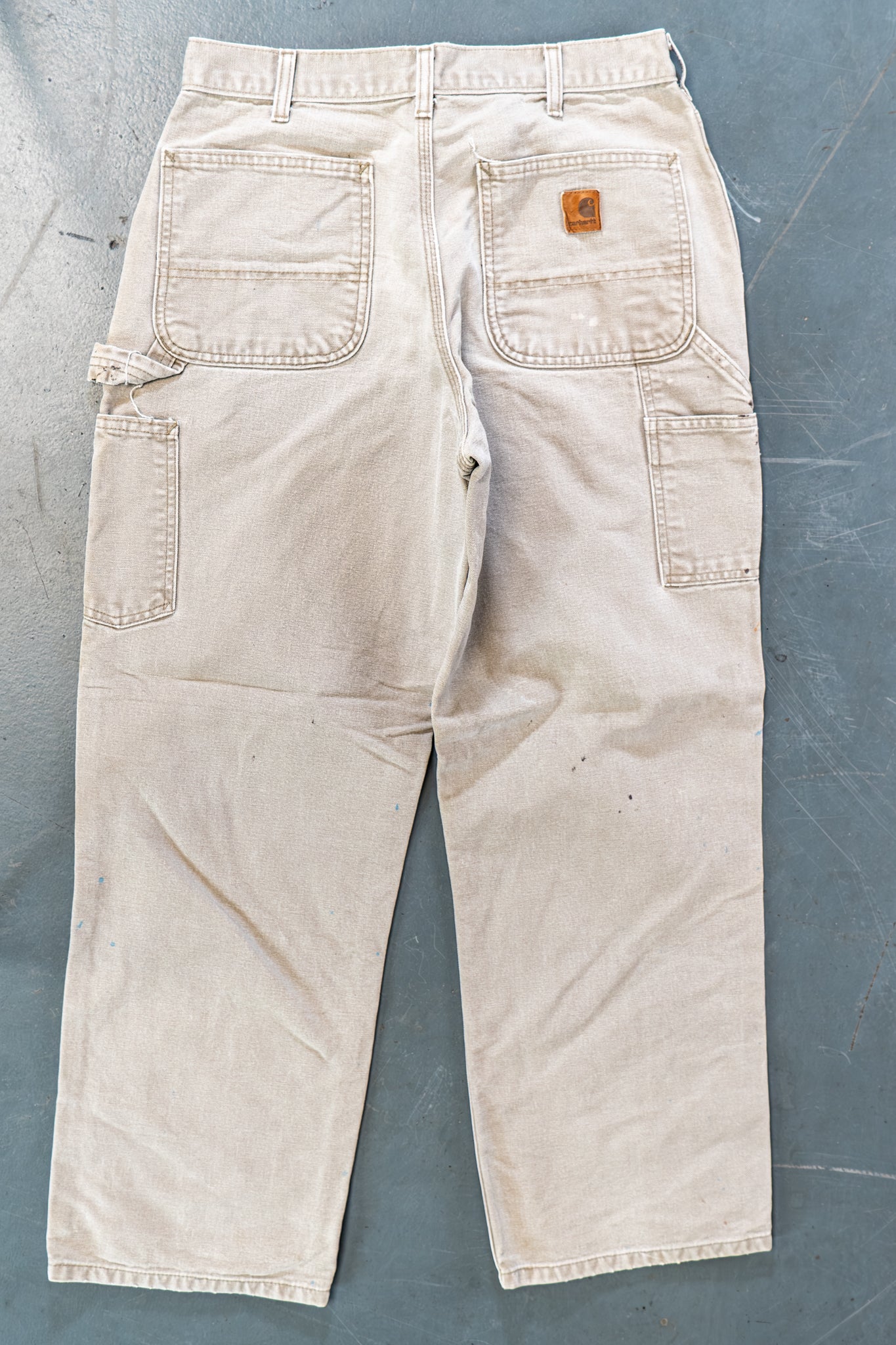 True Vintage Carhartt Carpenter Trousers – Beige, w28,L28 Regular (1990s)