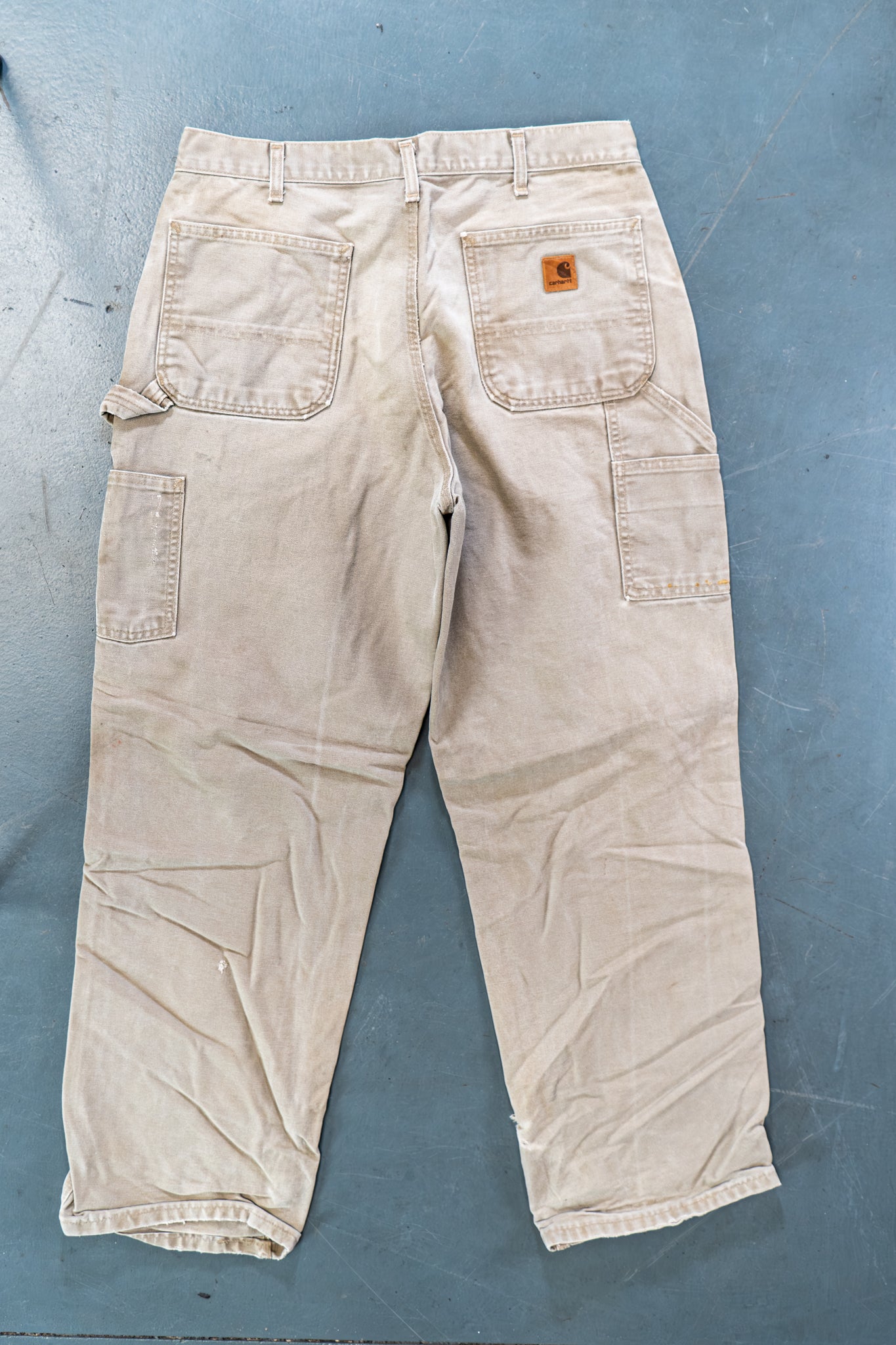 True Vintage Carhartt Carpenter Trousers – Beige, w32,L31 Regular (1990s)