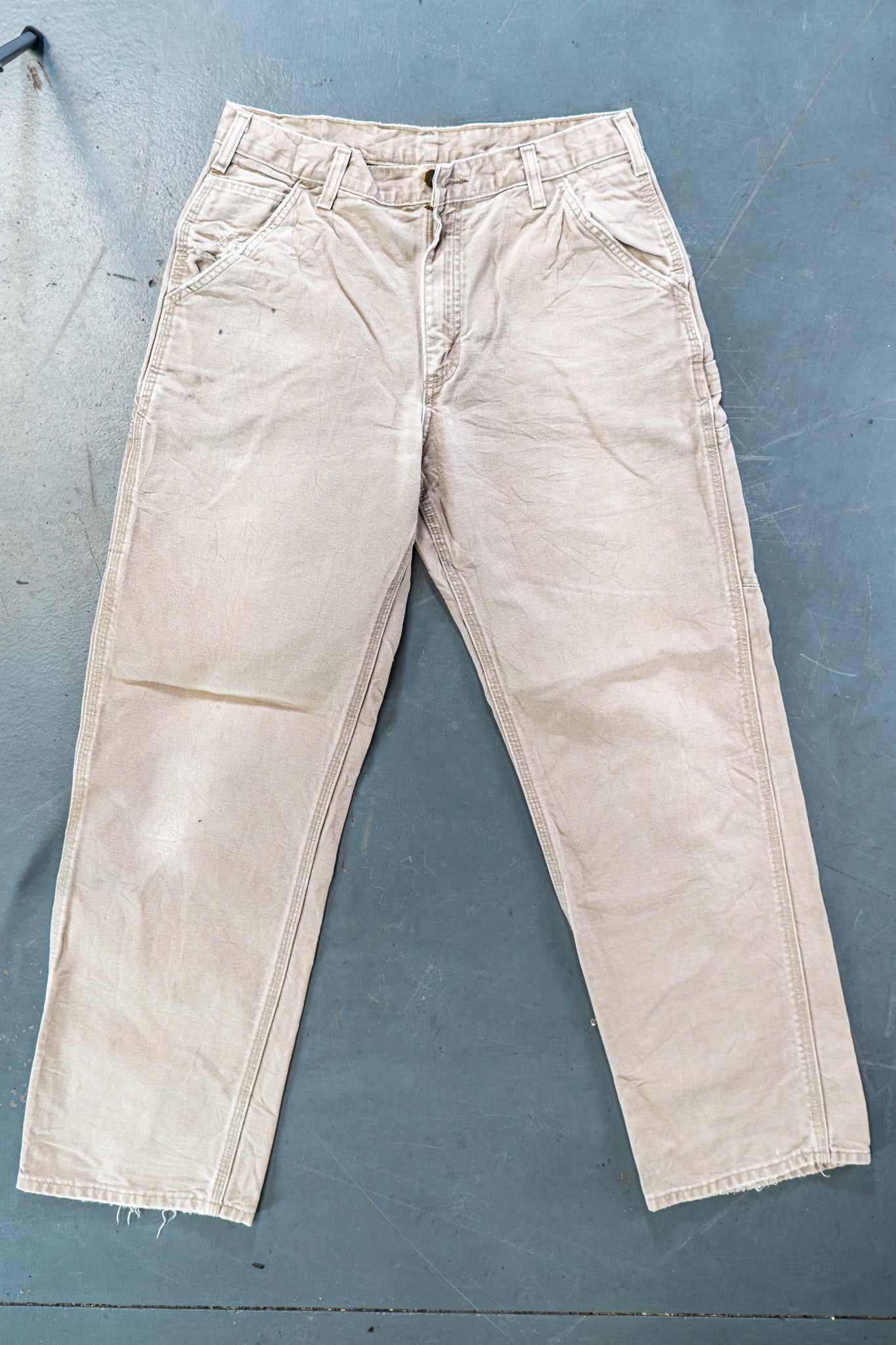 True Vintage Carhartt Carpenter Trousers – Beige, w30,L31 Regular (1990s)
