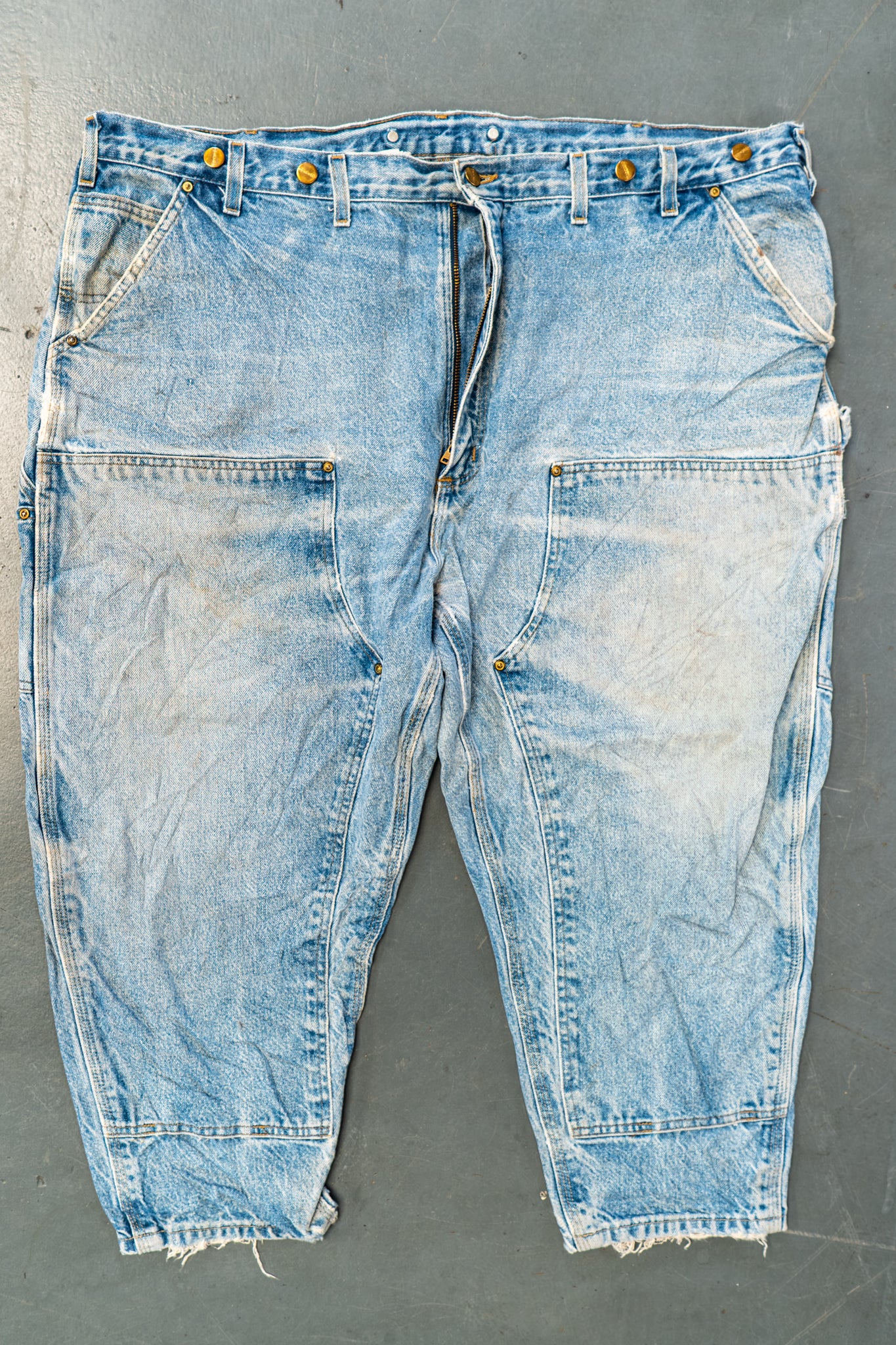 True Vintage Carhartt Carpenter Trousers - Double knee  – Denim, w47,L23 Regular (1990s)