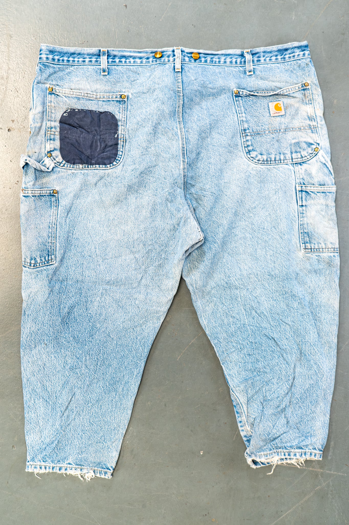 True Vintage Carhartt Carpenter Trousers - Double knee  – Denim, w47,L23 Regular (1990s)