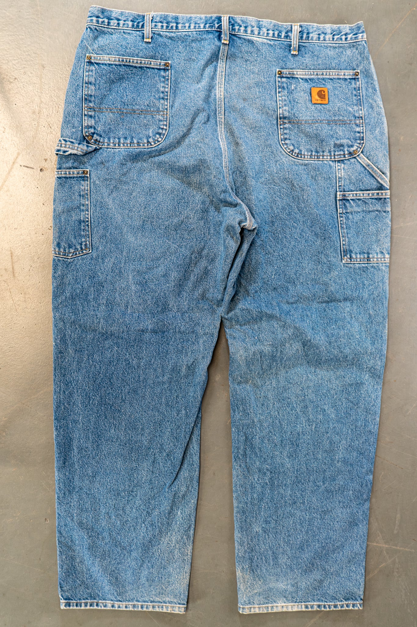 True Vintage Carhartt Carpenter Trousers - Double knee  – Denim, w42,L33 Regular (1990s)