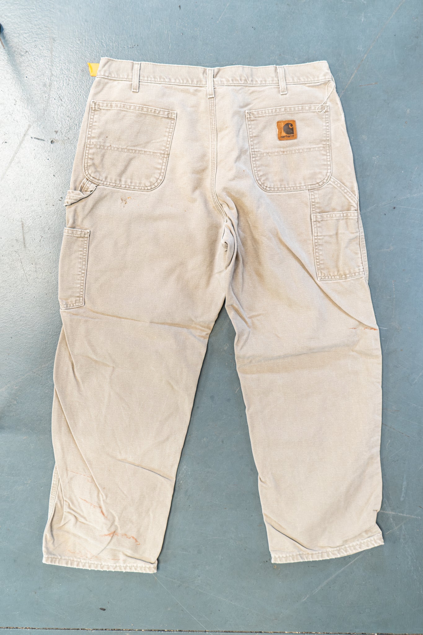 True Vintage Carhartt Carpenter Trousers – Beige, w35,L28 Regular (1990s)