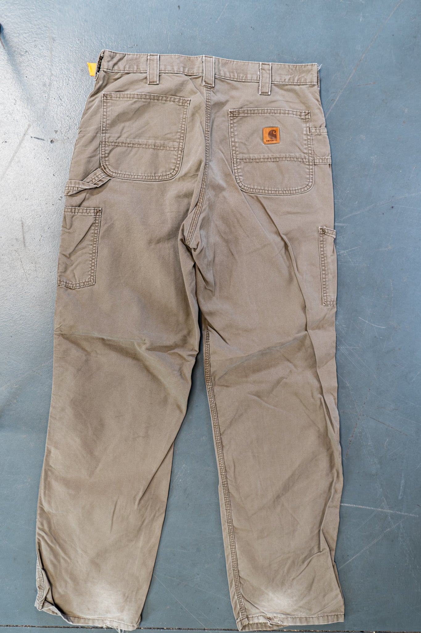 True Vintage Carhartt Carpenter Trousers – Beige, w34,L34 Regular (1990s)