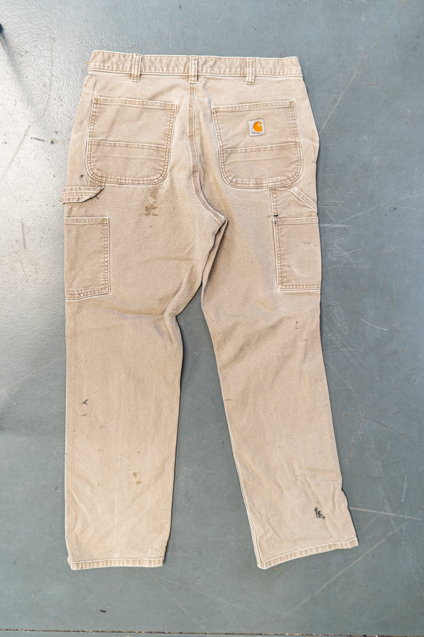 True Vintage Carhartt Carpenter Trousers – Beige, w32,L30 Regular (1990s)