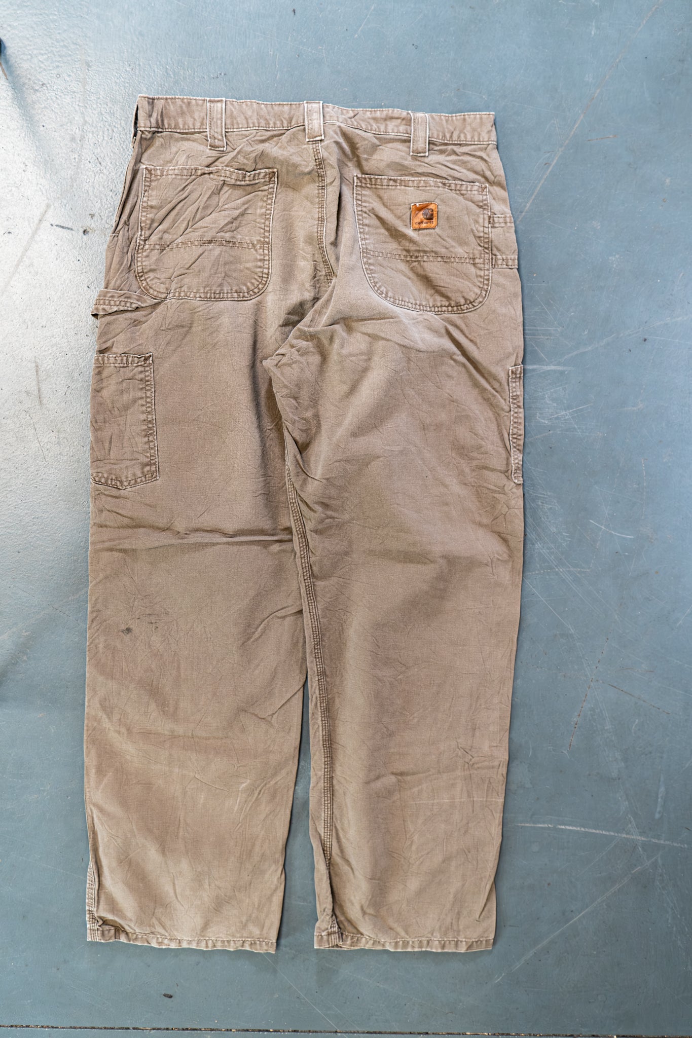 True Vintage Carhartt Carpenter Trousers – Beige, w34,L30 Regular (1990s)