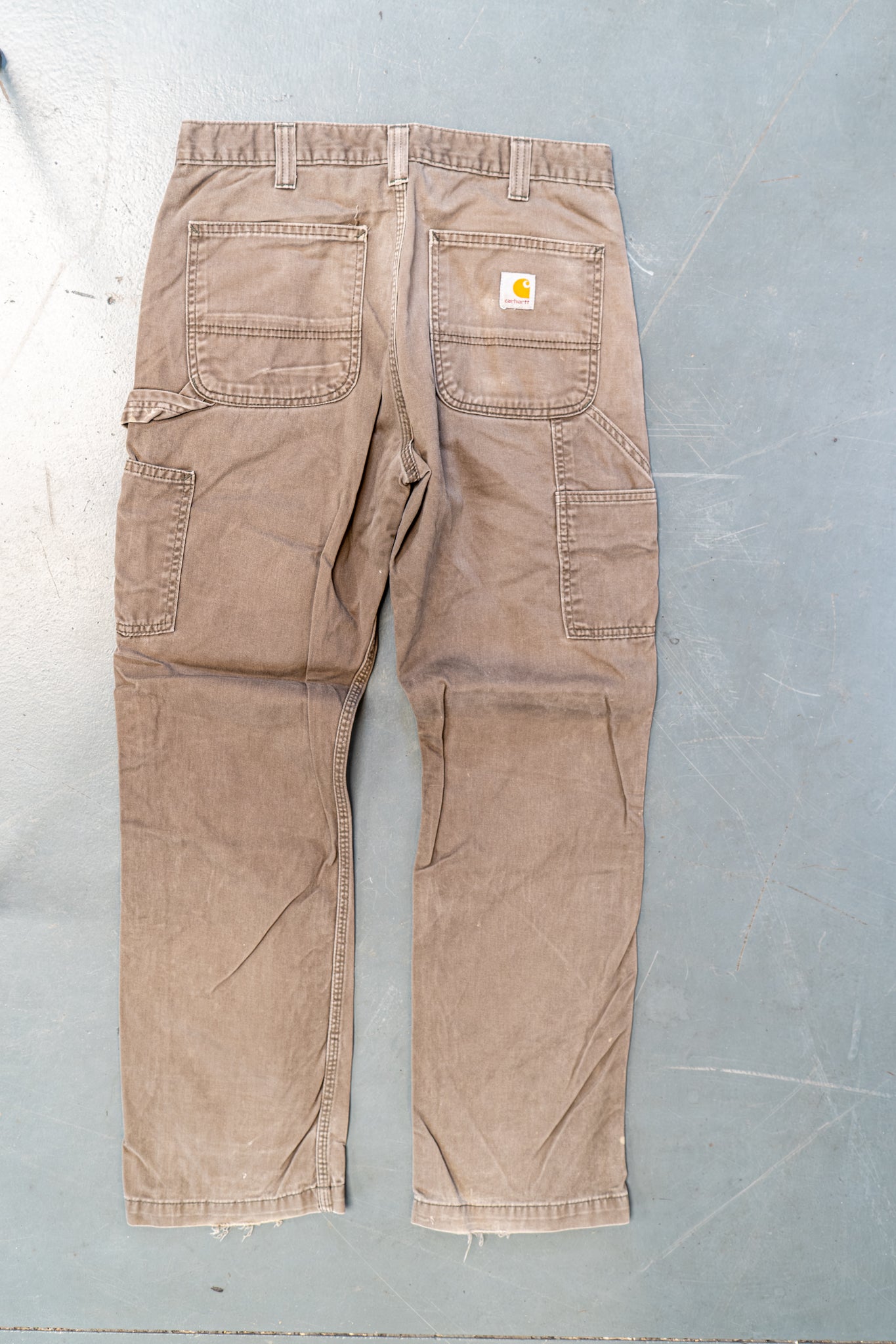 True Vintage Carhartt Carpenter Trousers – Beige, w32,L30 Regular (1990s)