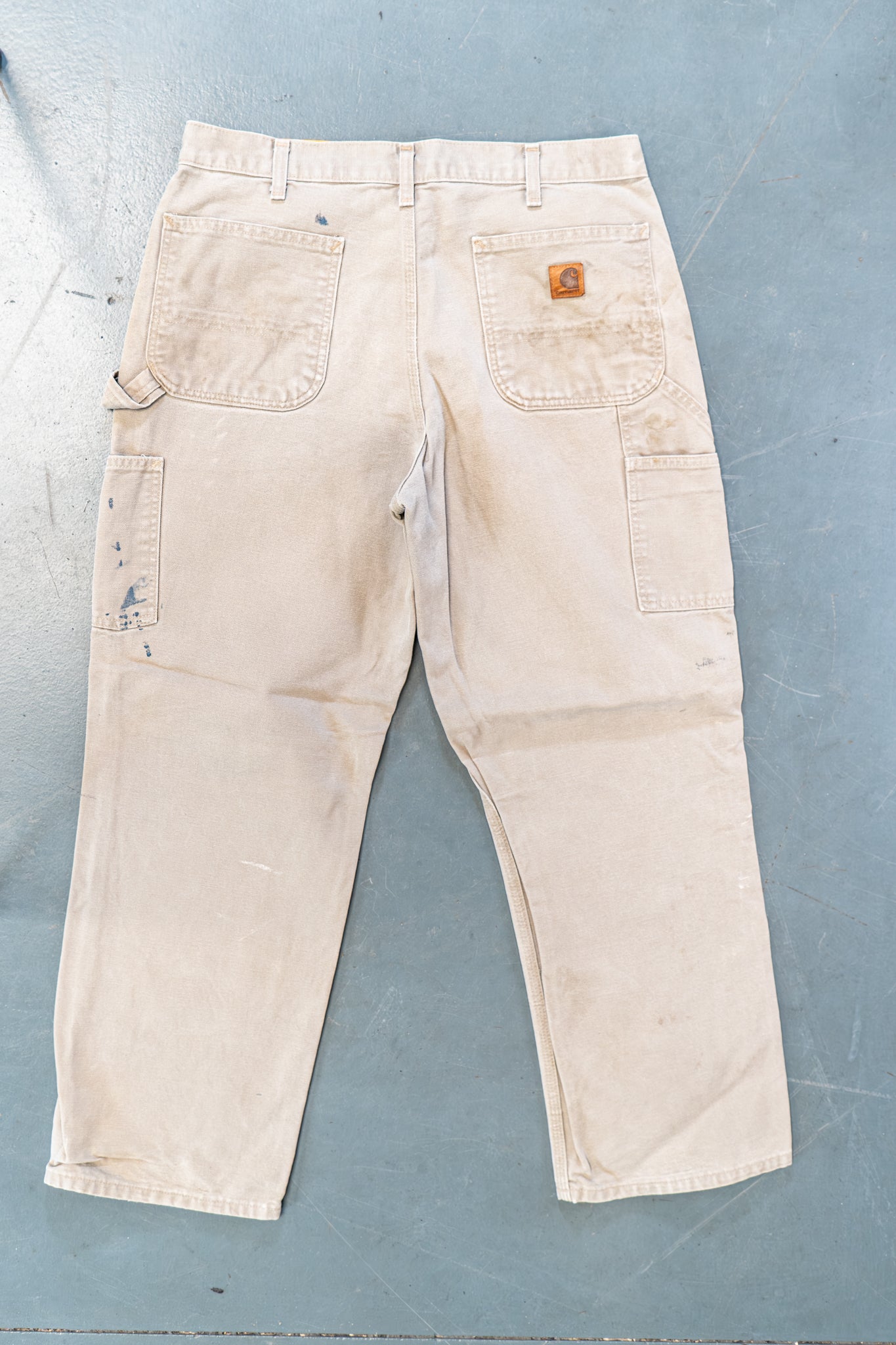 True Vintage Carhartt Carpenter Trousers – Beige, w33,L29 Regular (1990s)