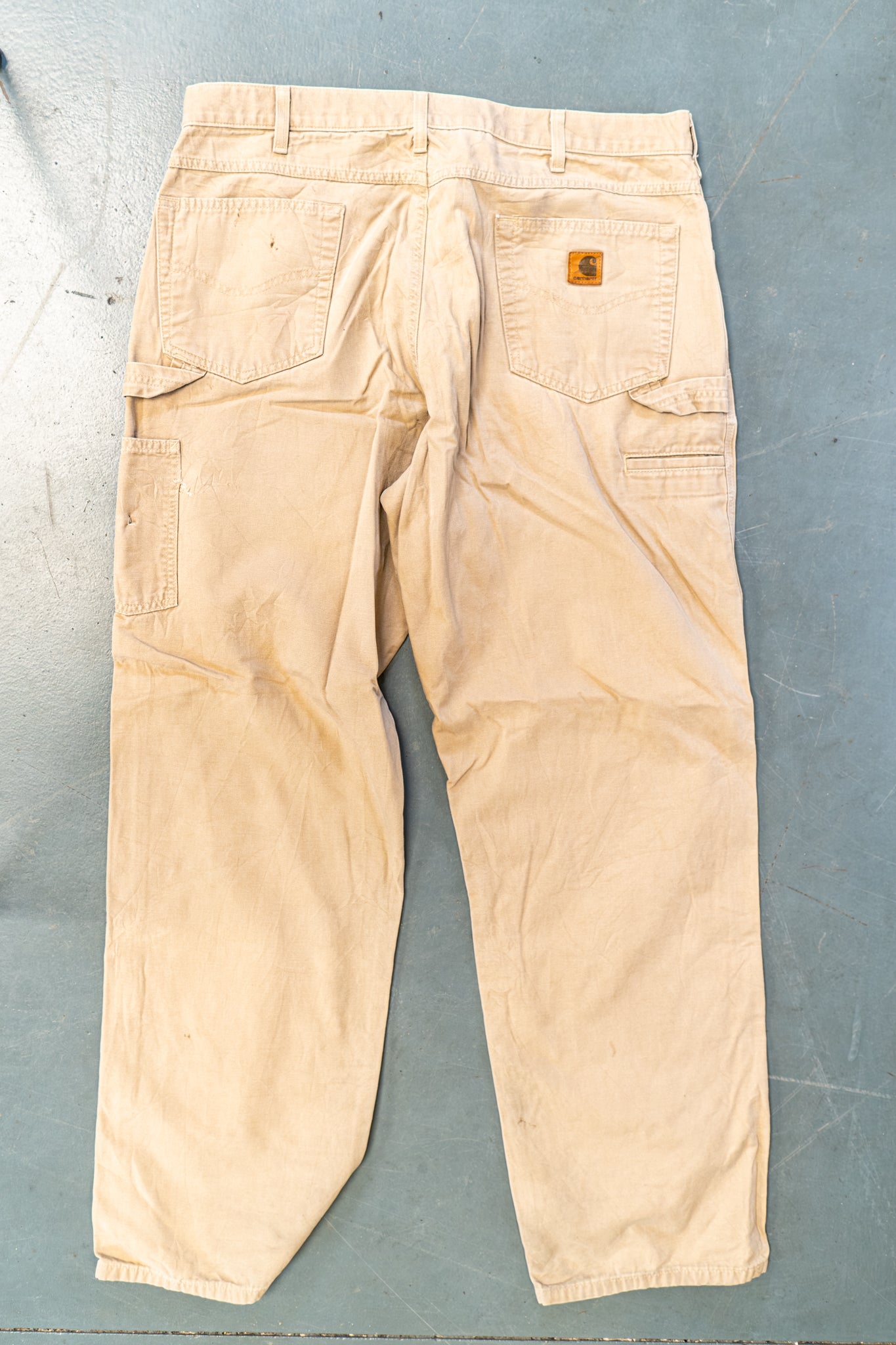 True Vintage Carhartt Carpenter Trousers – Beige, w38,L34 Regular (1990s)