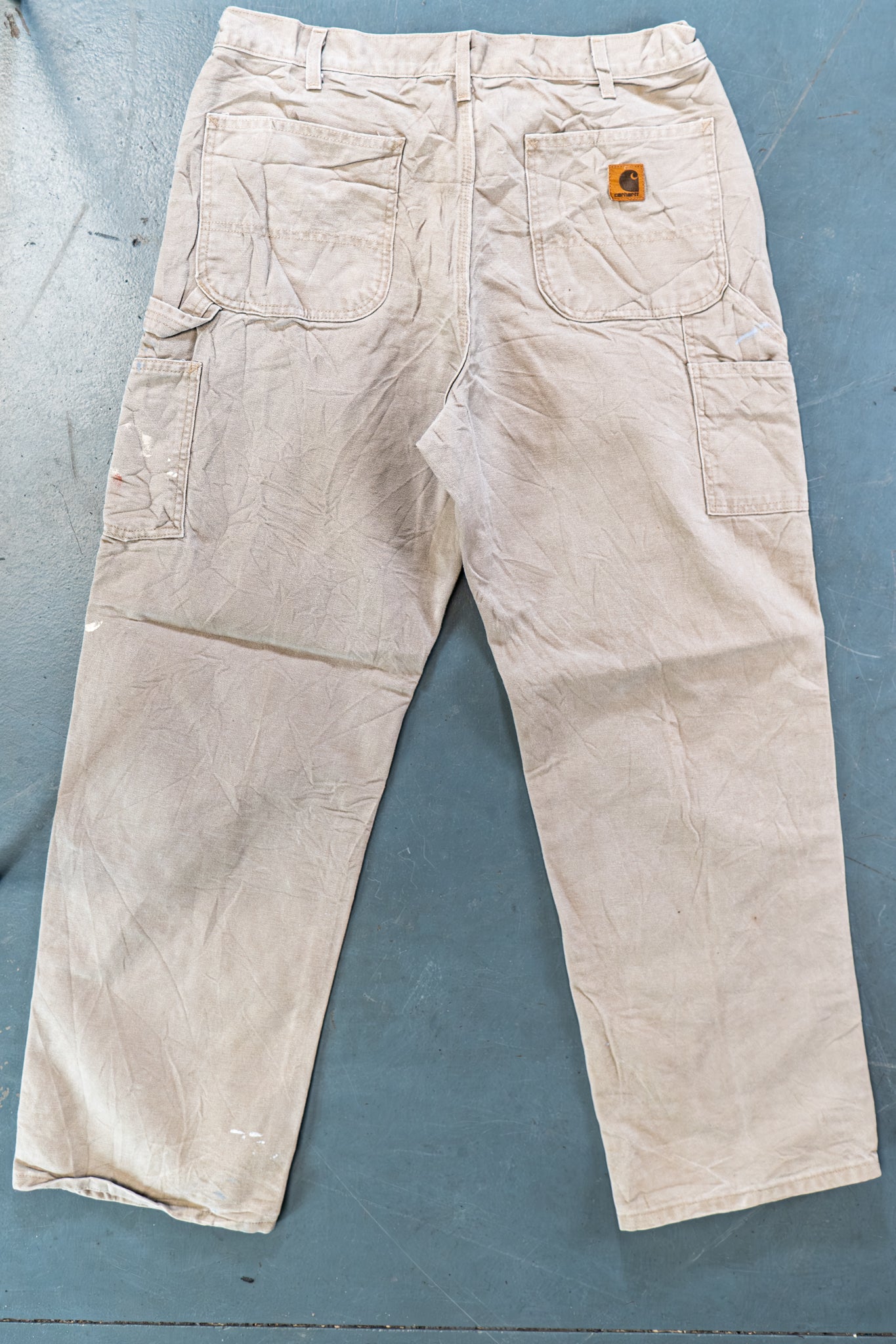 True Vintage Carhartt Carpenter Trousers – Beige, w34,L31 Regular (1990s)