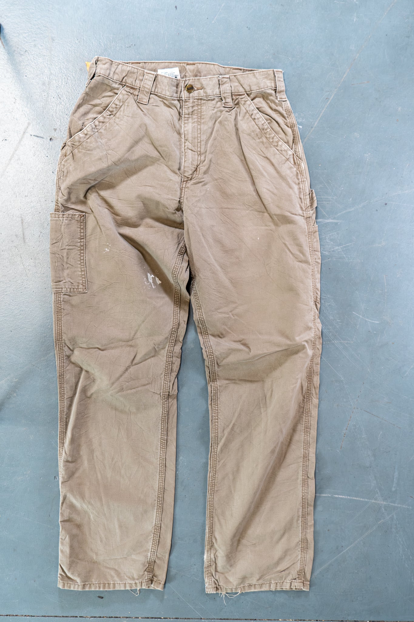 True Vintage Carhartt Carpenter Trousers – Beige, w31,L33 Regular (1990s)