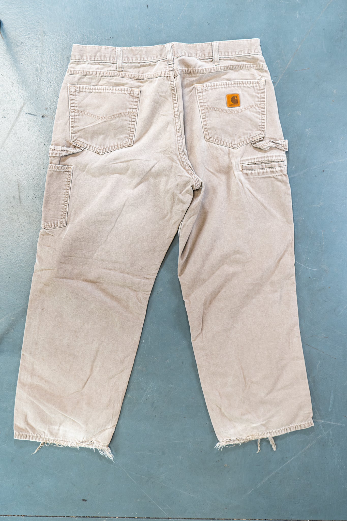 True Vintage Carhartt Carpenter Trousers – Beige, w36,L28 Regular (1990s)