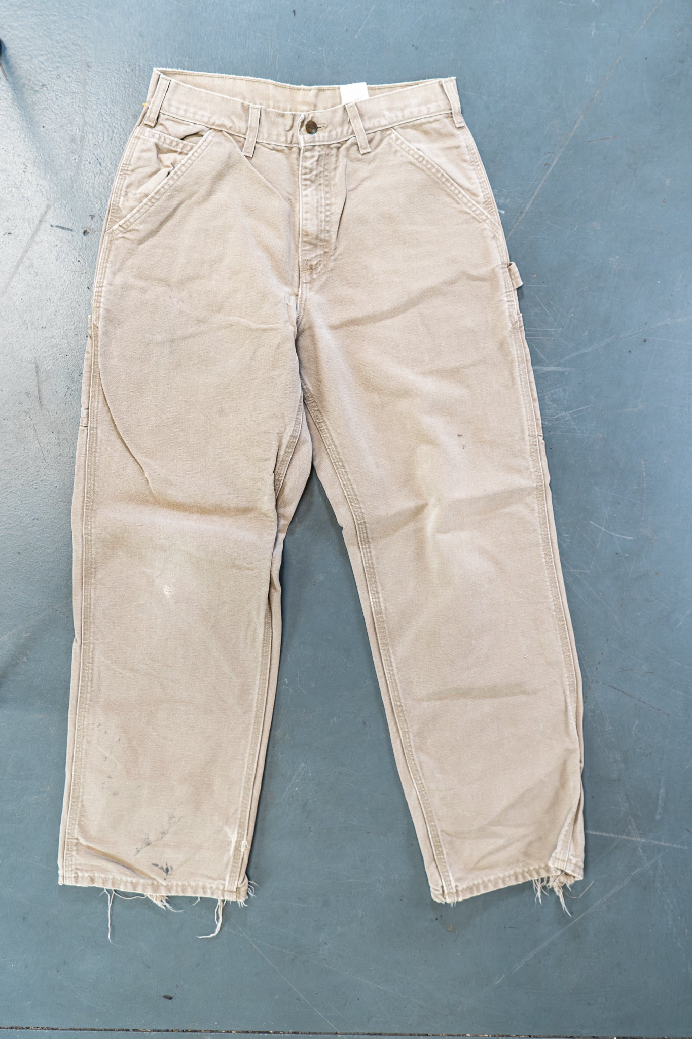 True Vintage Carhartt Carpenter Trousers – Beige, w28,L29 Regular (1990s)