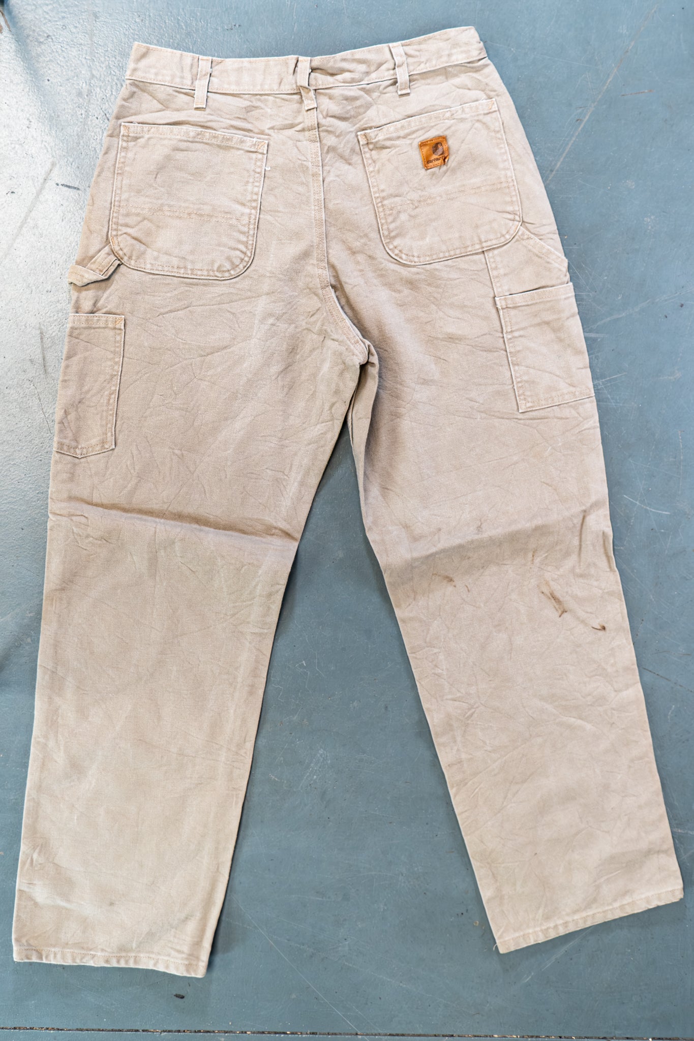 True Vintage Carhartt Carpenter Trousers – Beige, w32,L31 Regular (1990s)