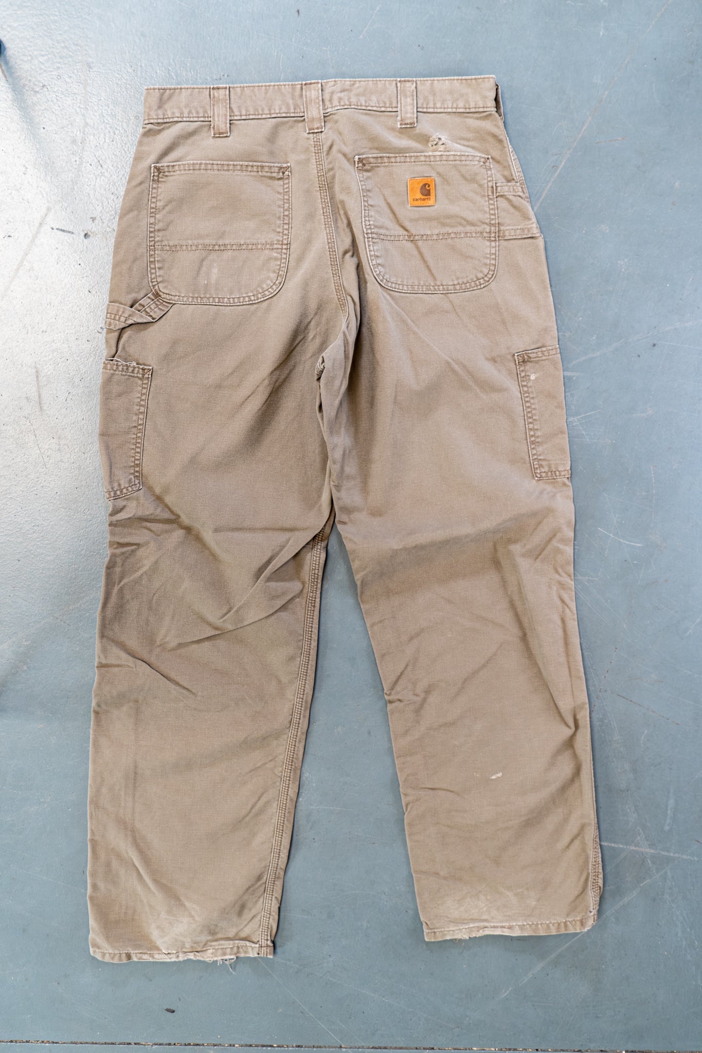 True Vintage Carhartt Carpenter Trousers – Beige, w33,L30 Regular (1990s)