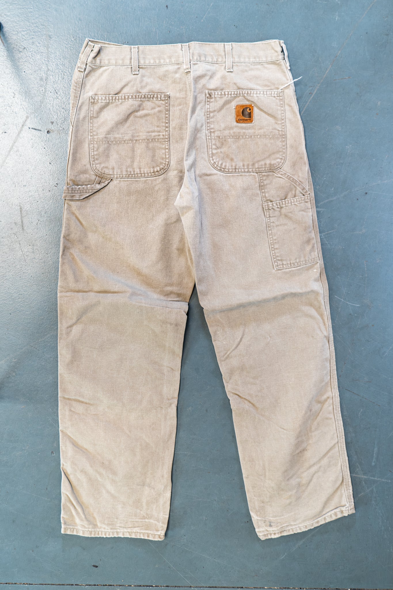 True Vintage Carhartt Carpenter Trousers – Beige, w34,L31 Regular (1990s)